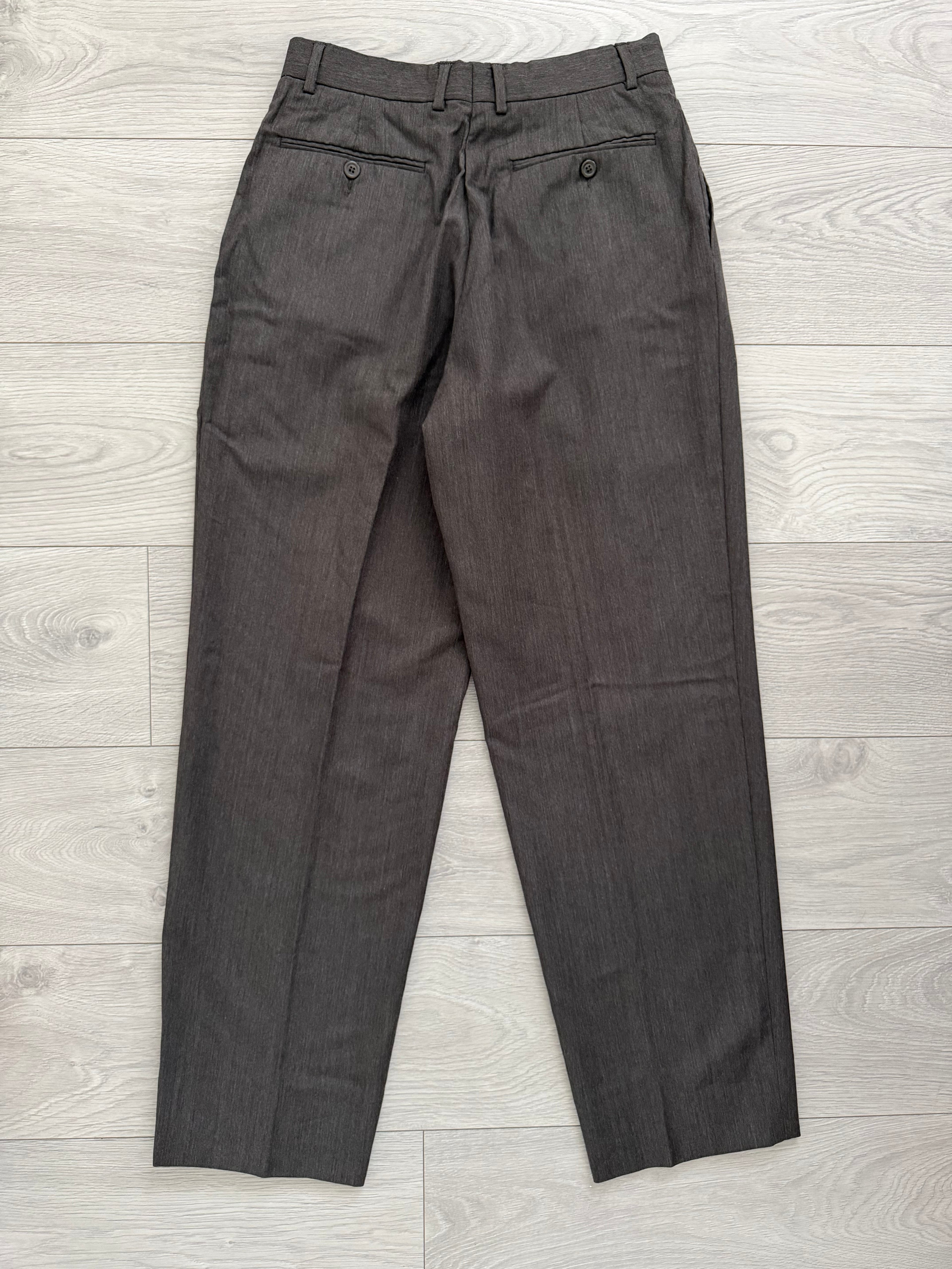Hilton Vestimenta Armani 1990s Double Pleat Taupe Brown Pants - Size 30" Waist