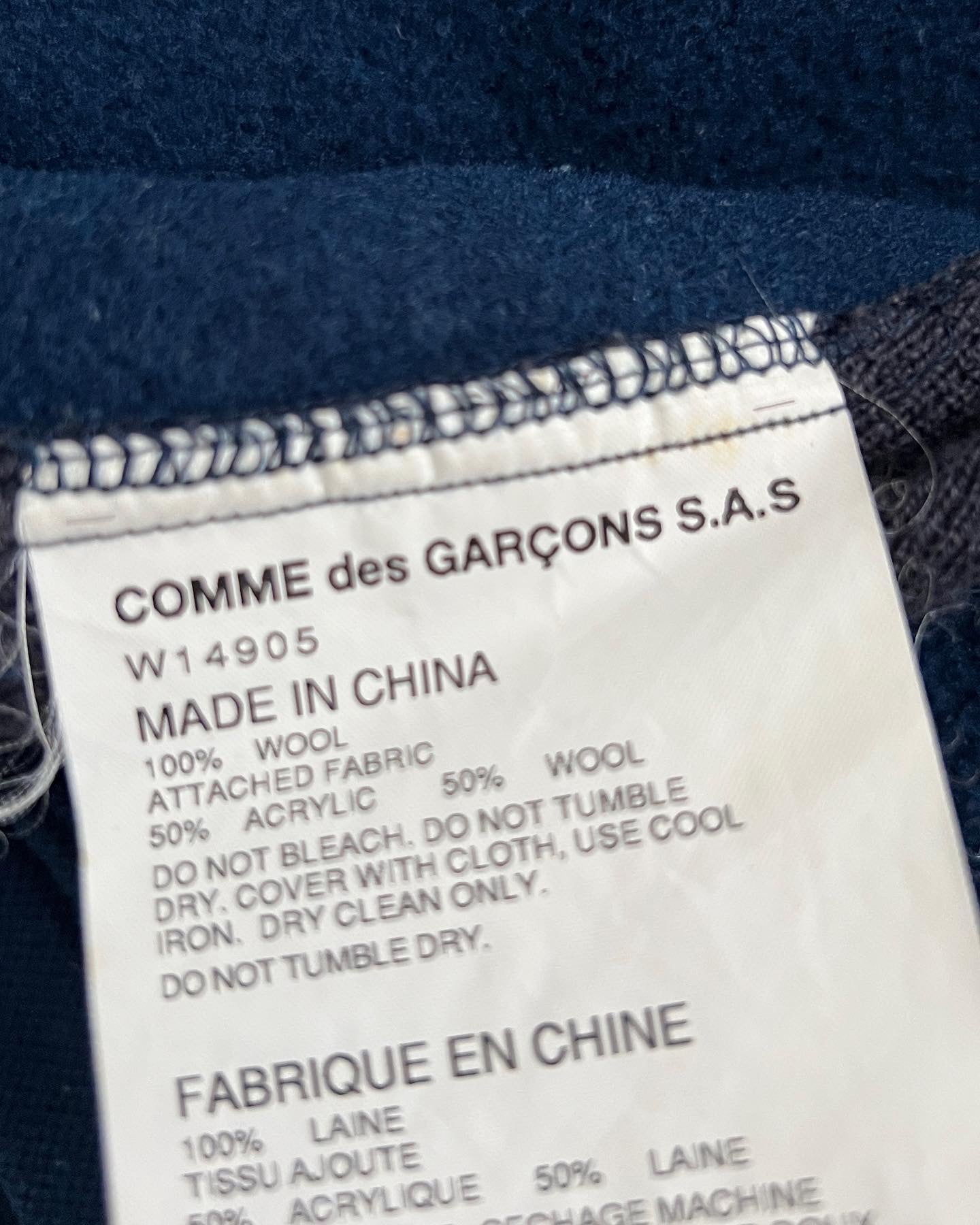 Comme Des Garcons SHIRT Technical Panelled Cardigan - Size S