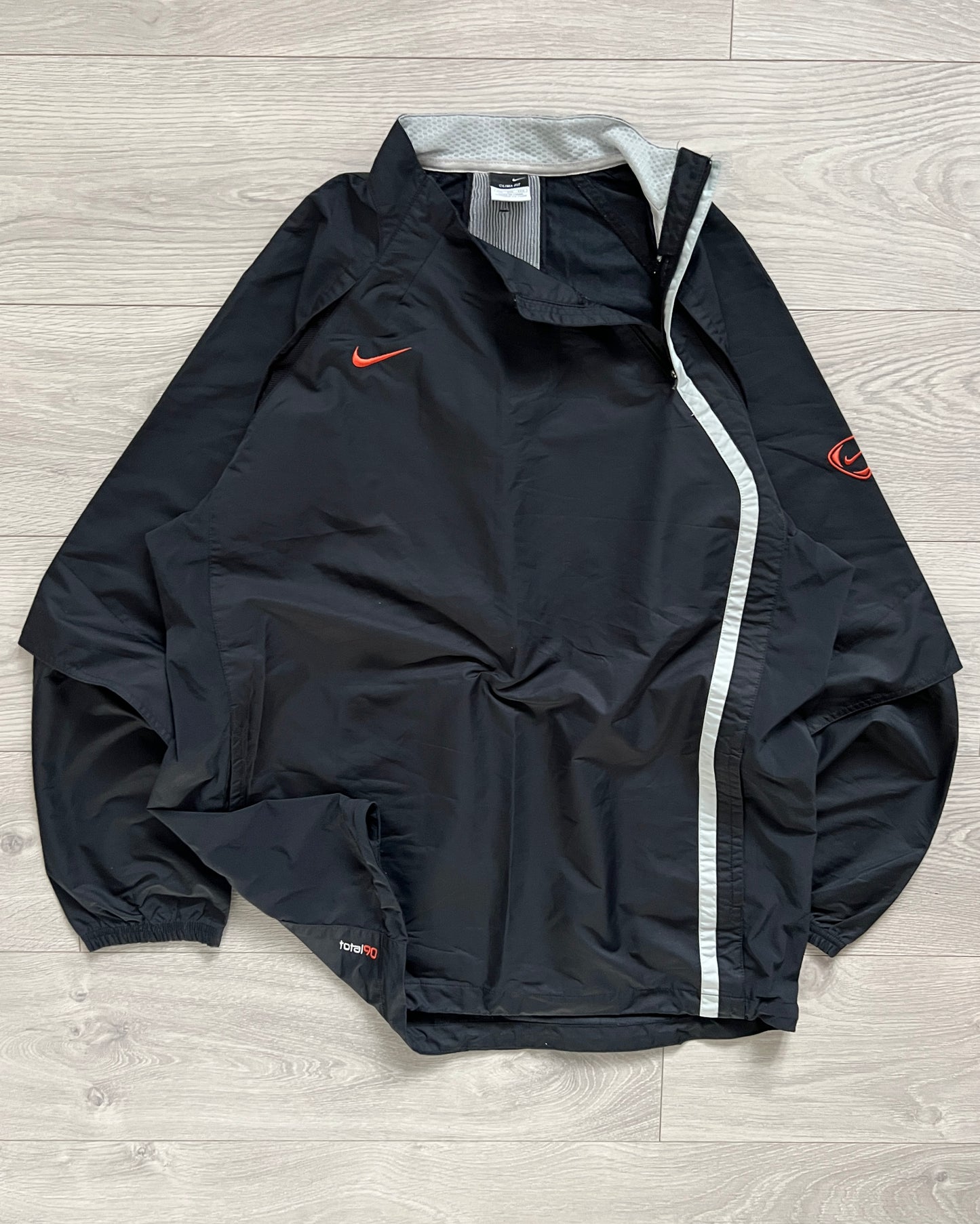 Nike 00s T90 Asymmetrical Stretch Panelled Pullover - Size XL