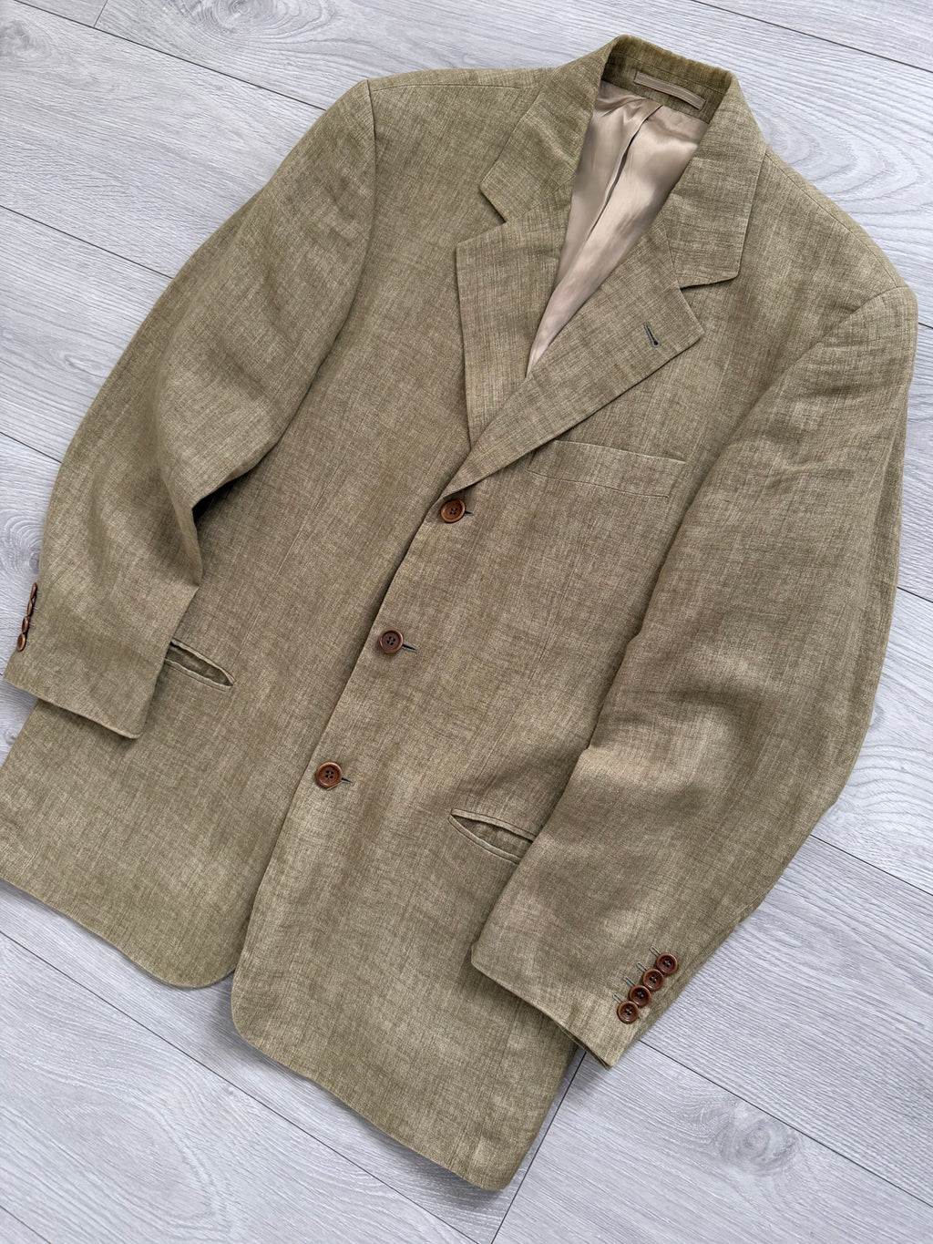 Hugo Boss 1990s Linen 3B Jacket - Size M