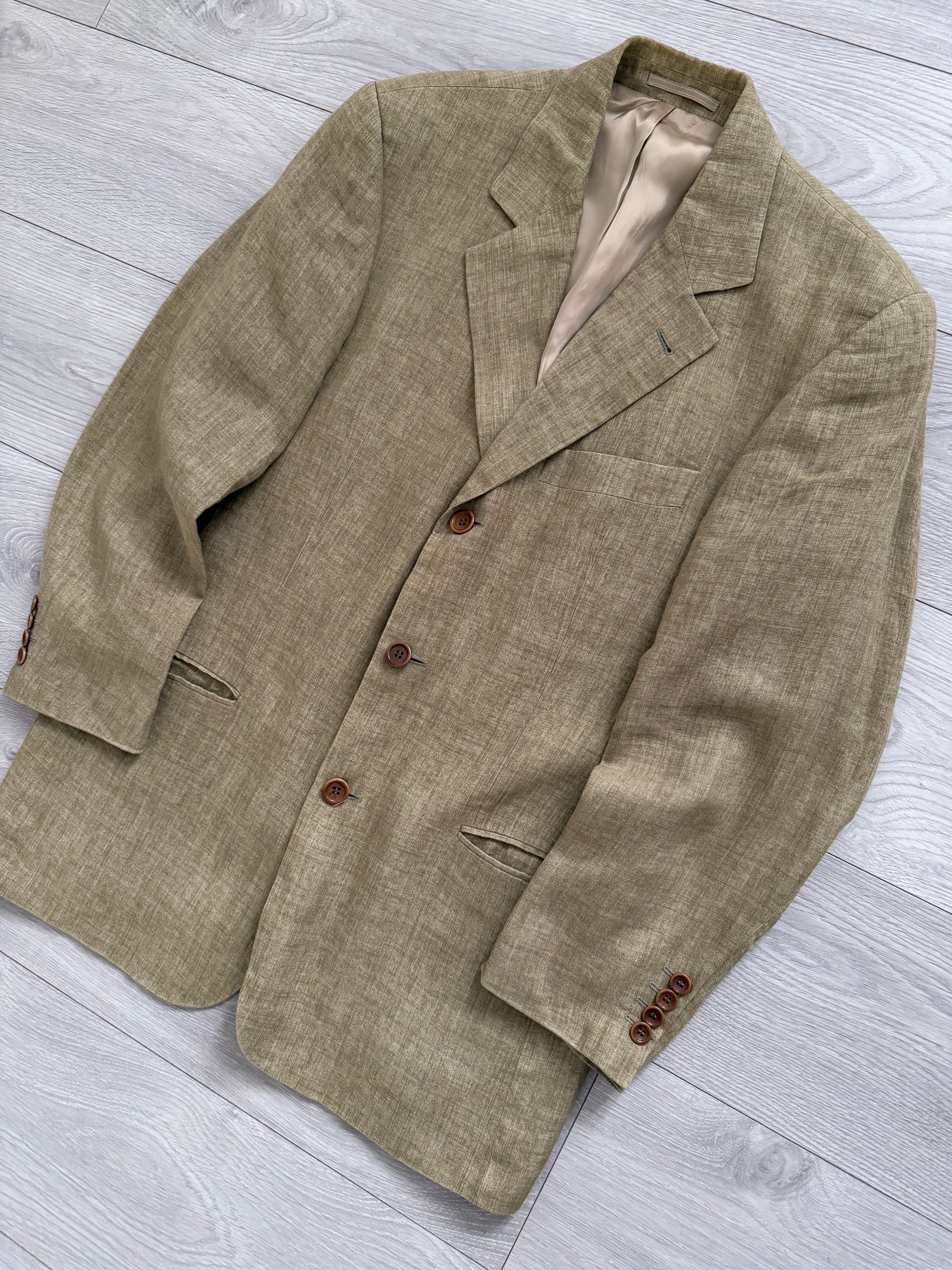 Hugo Boss 1990s Linen 3B Jacket - Size M