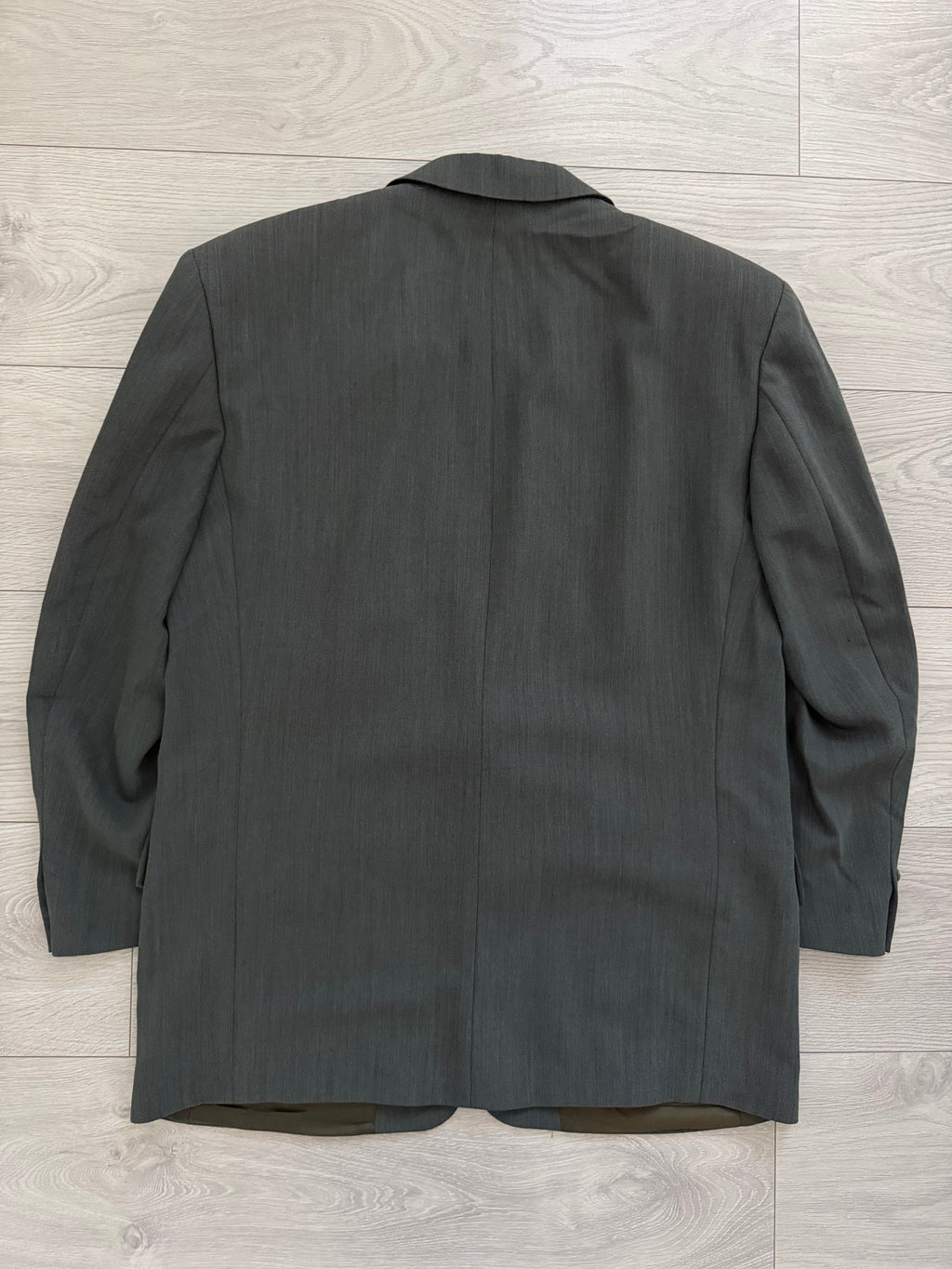 Hugo Boss 1980s Vitale Barberis Canonico Fabric 2B Draped Wool Sport Jacket Blazer - Size L