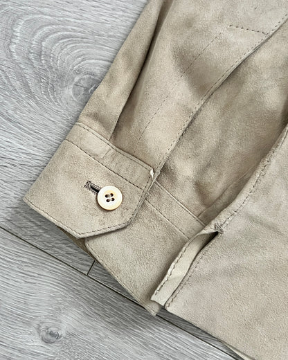 Prada FW03 Suede Leather Shirt - Size S