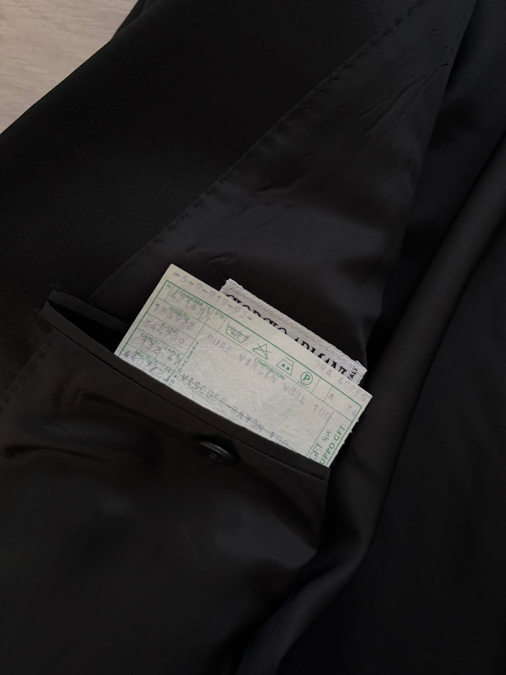 Giorgio Armani 1980s Peaked Lapel Double Breasted Wool Tuxedo Jacket Blazer - Size L