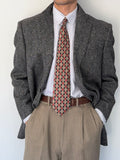 Yves Saint Laurent 1980s 3B Speck Wool Sports Jacket Blazer - Size L