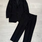 Emporio Armani 2001 3B Black Wool Suit - L Jacket / 34" Waist