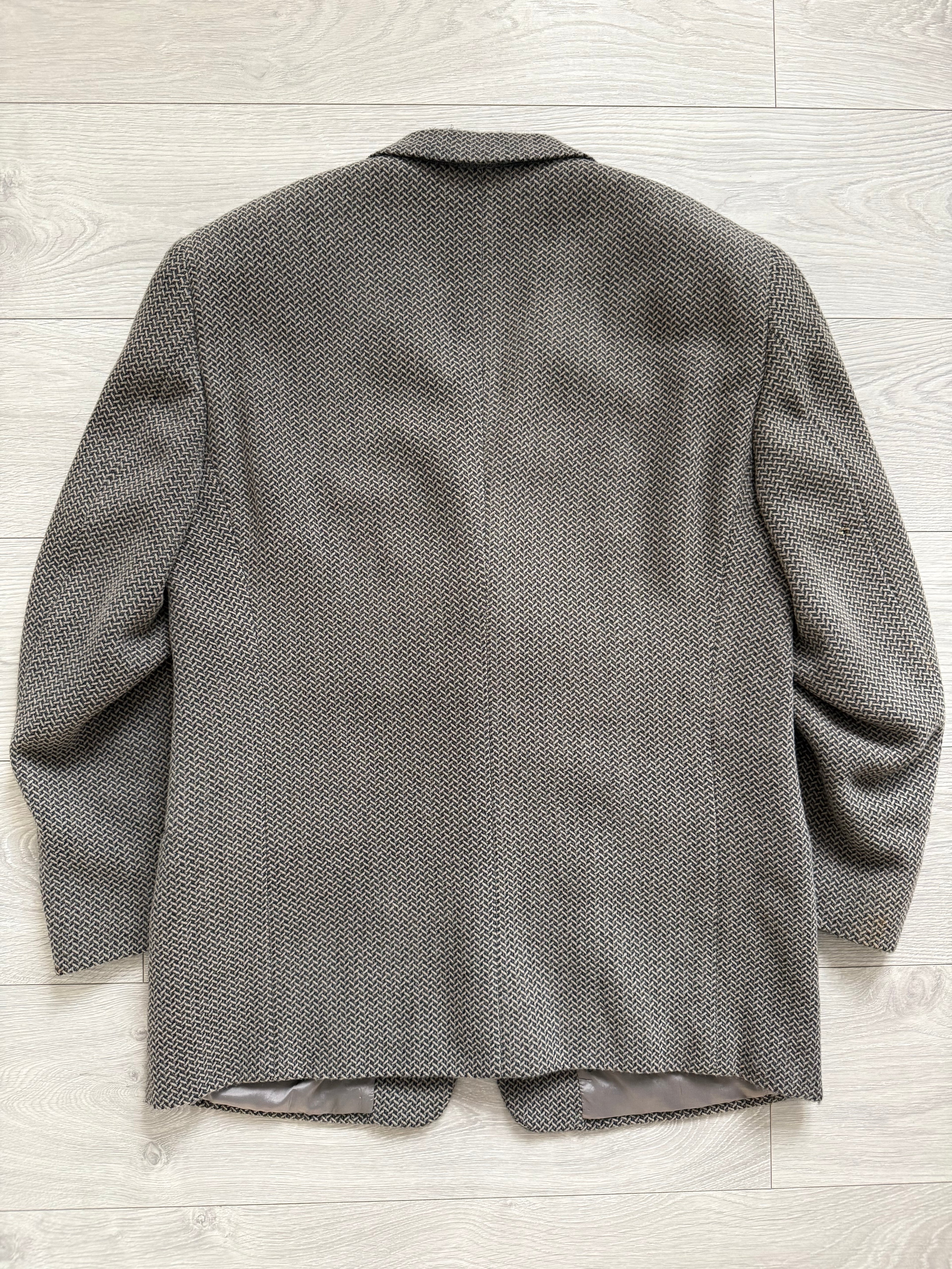 Giorgio Armani 1980s 3B Textured Wool Sport Jacket Blazer - Size XL