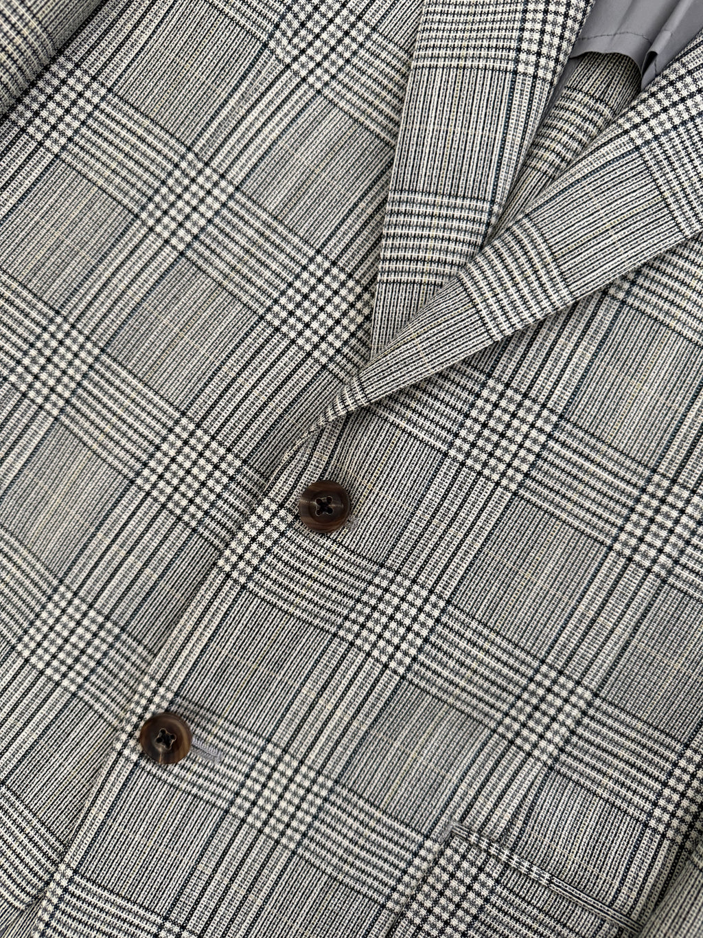 Burberry 1990s 2B Wool Grey Lightweight Partially Lined Sports Jacket Blazer - Size S