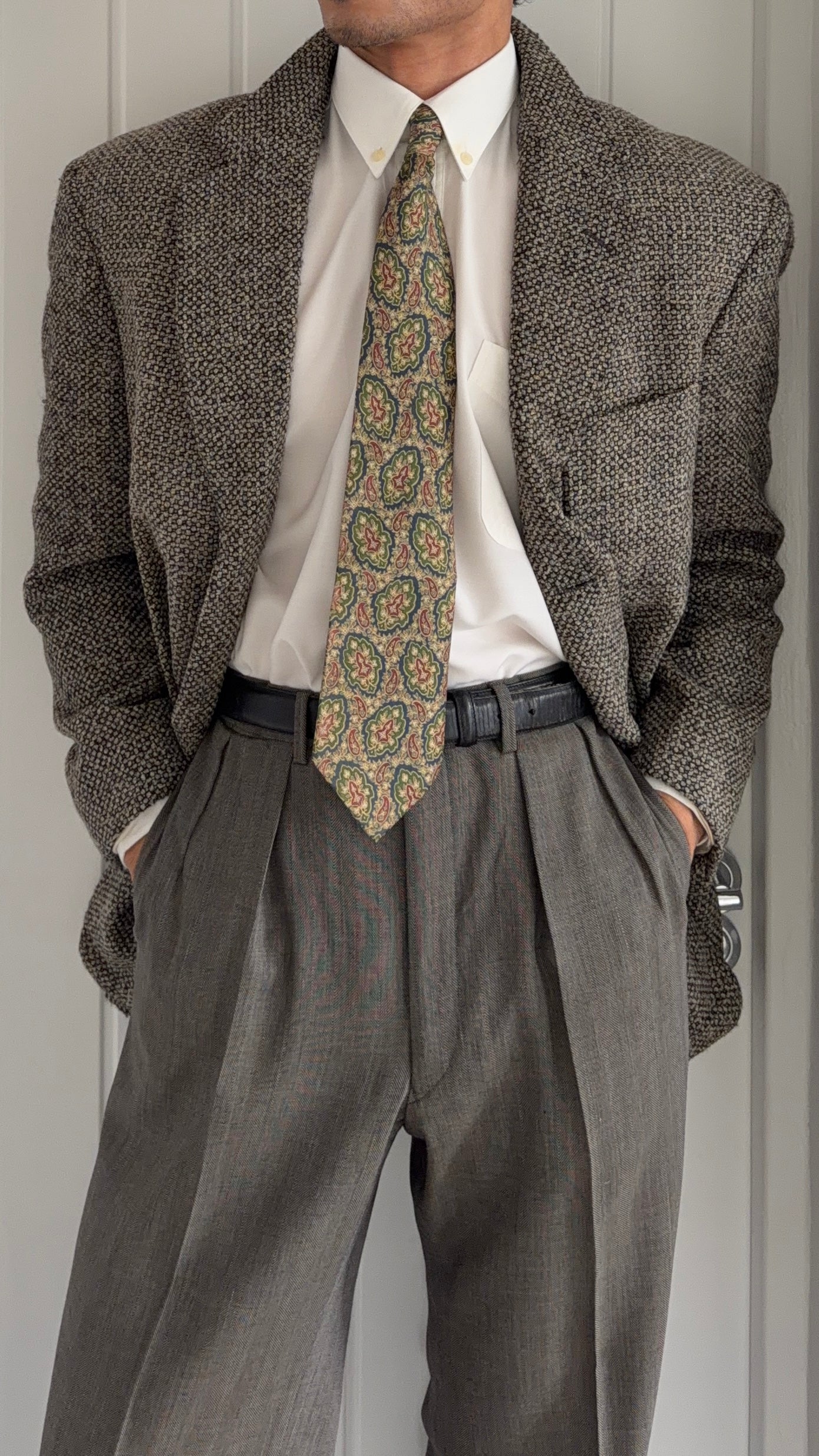 Canali 1980s 3B Textured Soft Wool Sport Jacket Blazer - Size M