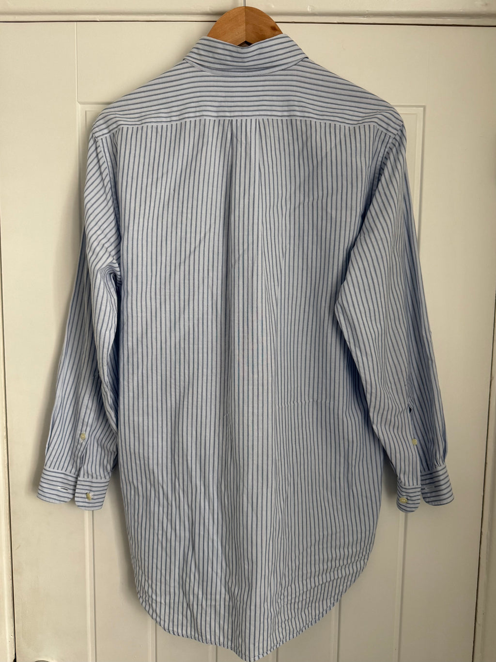 Emporio Armani 1990s Snap Collar Striped Shirt - Size S