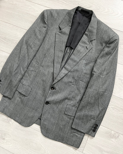 Comme Des Garcons Homme Deux 1993 Pleated Herringbone Suit - M Jacket / 30" Waist