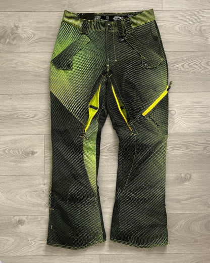 Oakley FW2010 Thinsulate Vent Zipper Technical Print Ski Pants - Size 32