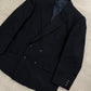 Doremuil Fabric Double Breasted Pleated Wool Suit - Size XL Jacket / 38" Waist