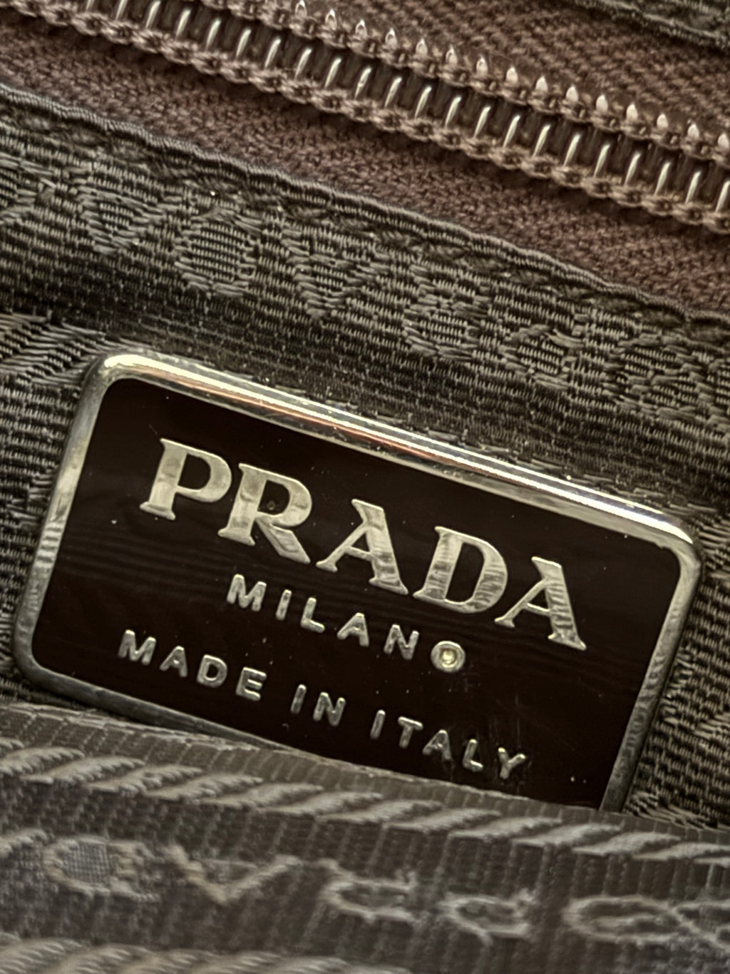 Prada Mainline 1990s Tobacco Brown Aged Leather Crossbody Bag