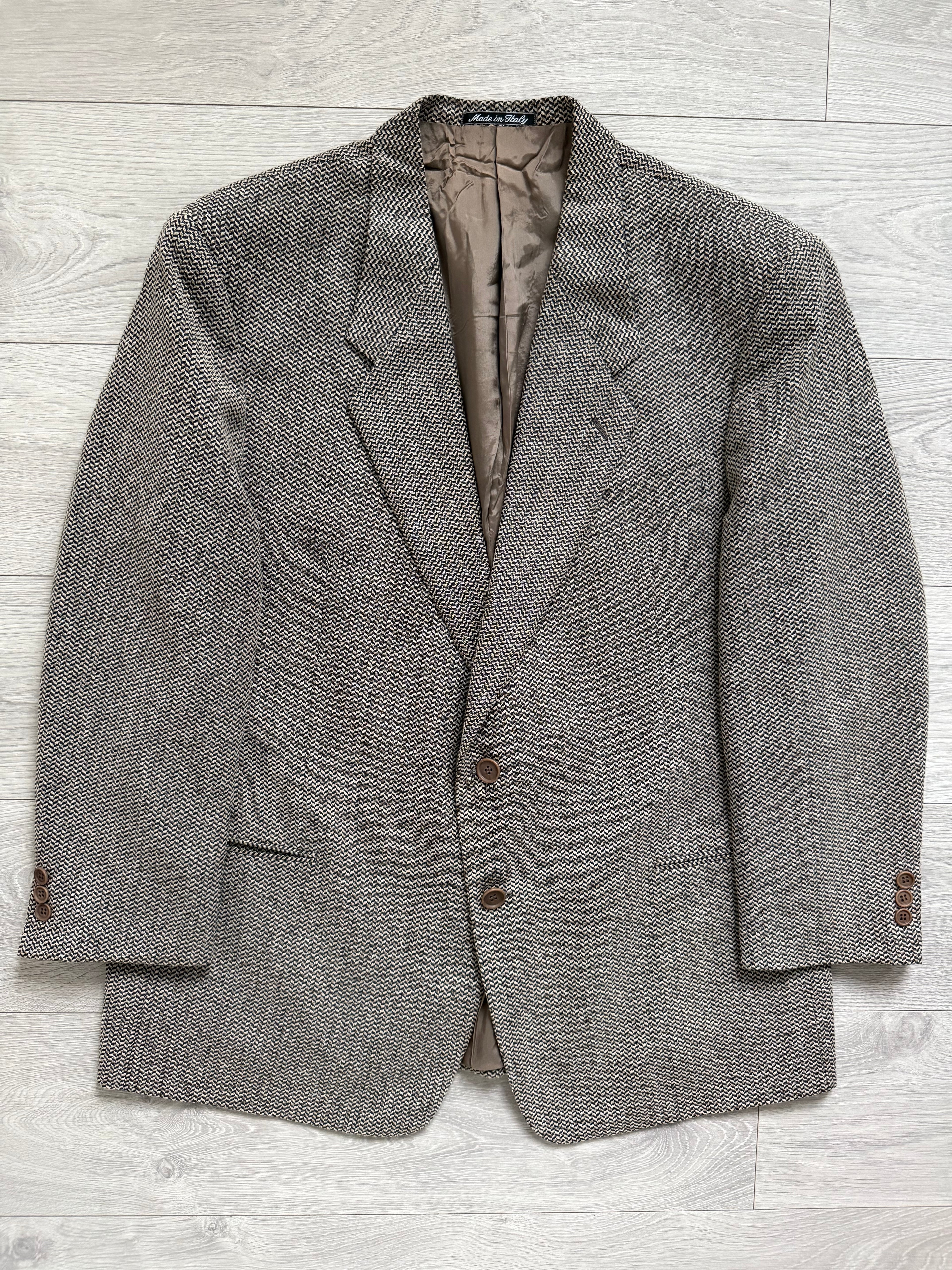 Giorgio Armani Mani 2B Wool Textured Sport Jacket Blazer - Size XXL