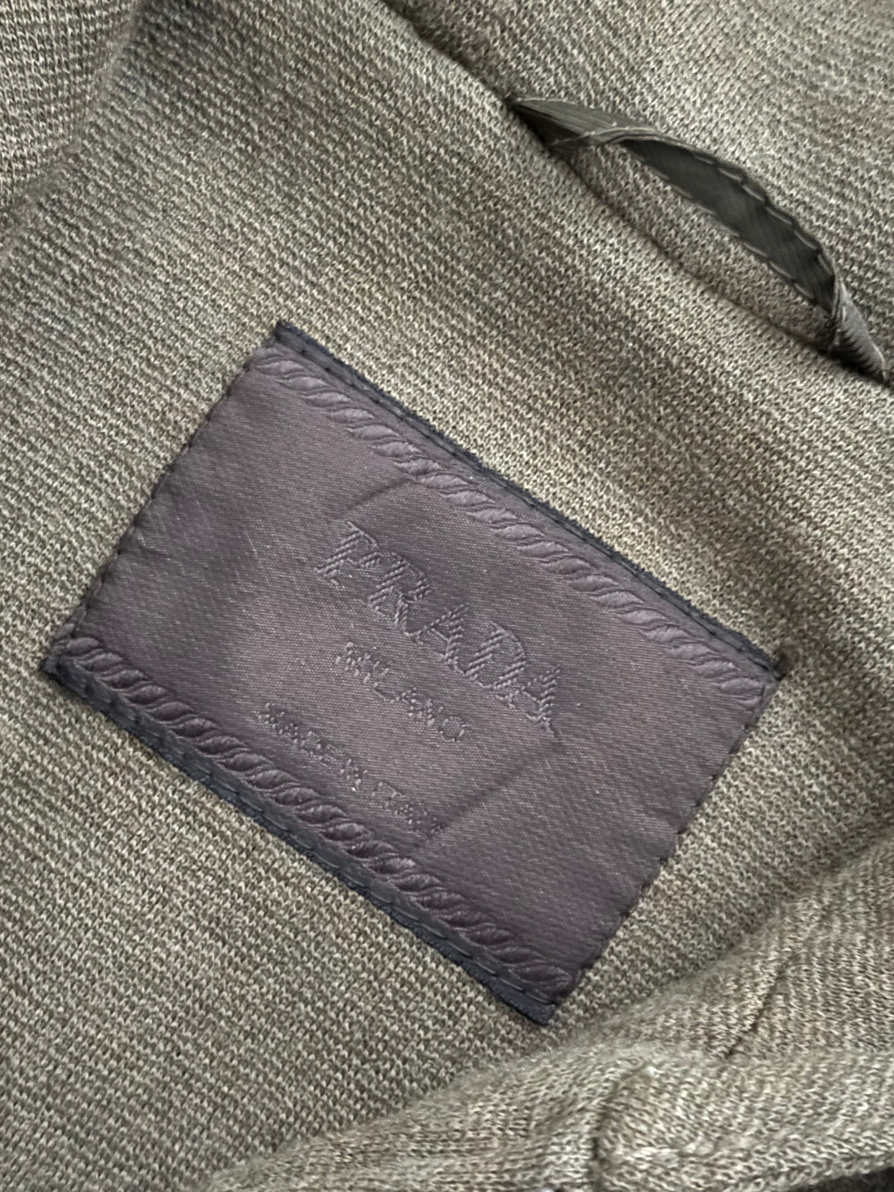 Prada Mainline FW1998 Hooded Wool Knit Jacket - Size L