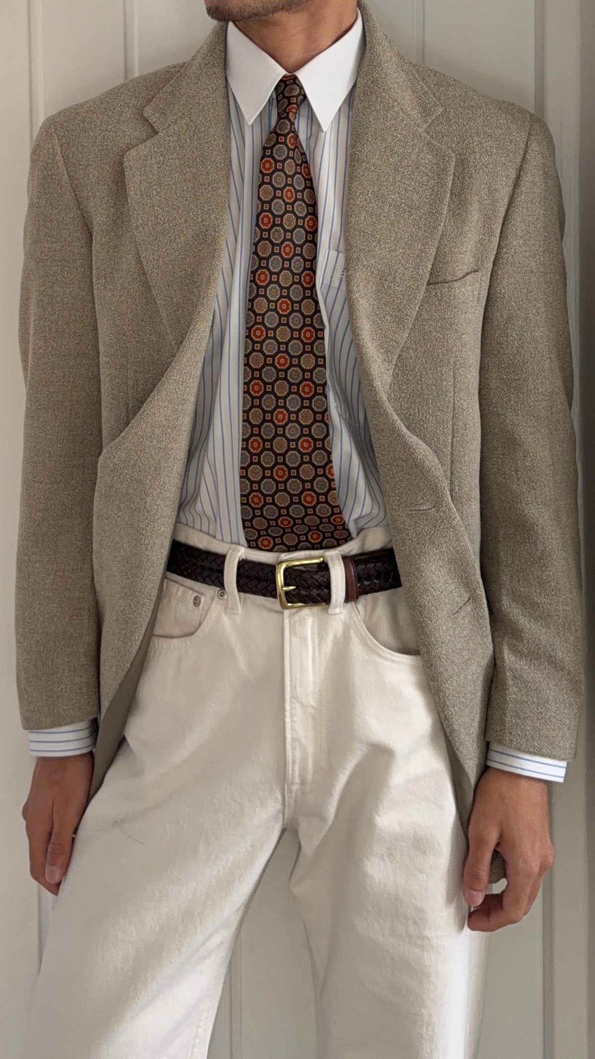 Allegri 1990s 2B Melange Textured Sport Jacket Blazer - Size M