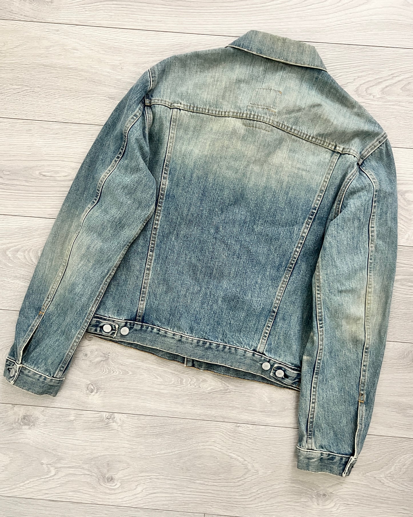 Helmut Lang SS2003 Vintage Sanded Denim Jacket - Size L