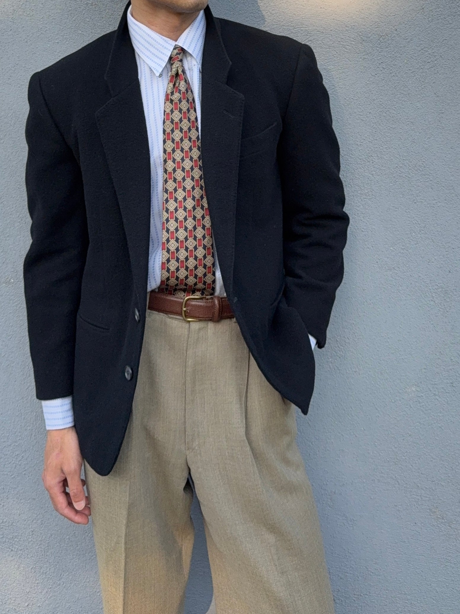 Yves Saint Laurent 1980s 2B Wool Blazer Jacket - Size S