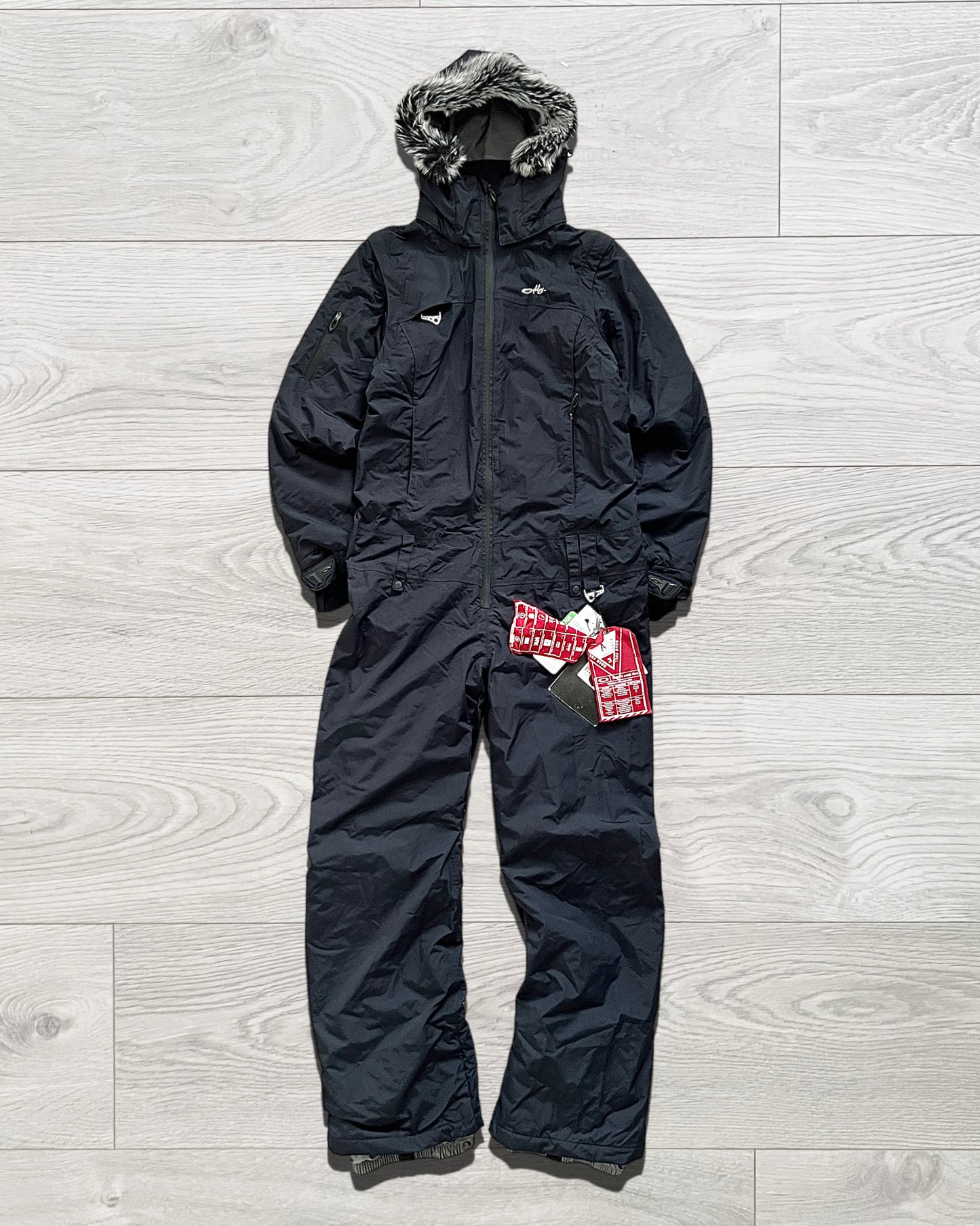 Oakley Road Fuel 00s Insulated Fur Hood Ski Suit - Size S