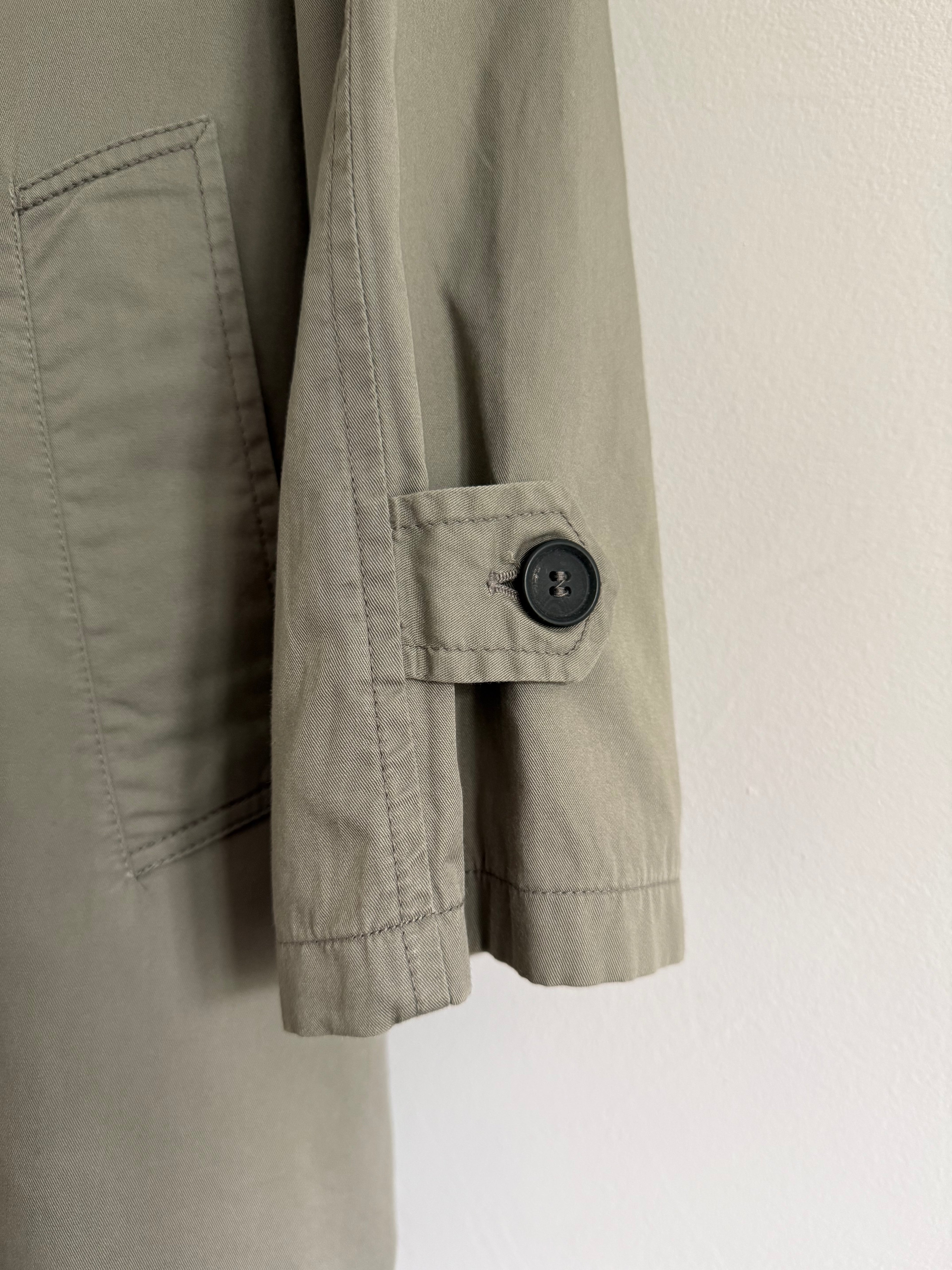 Emporio Armani 1980s Cotton Rain Overcoat - Size L