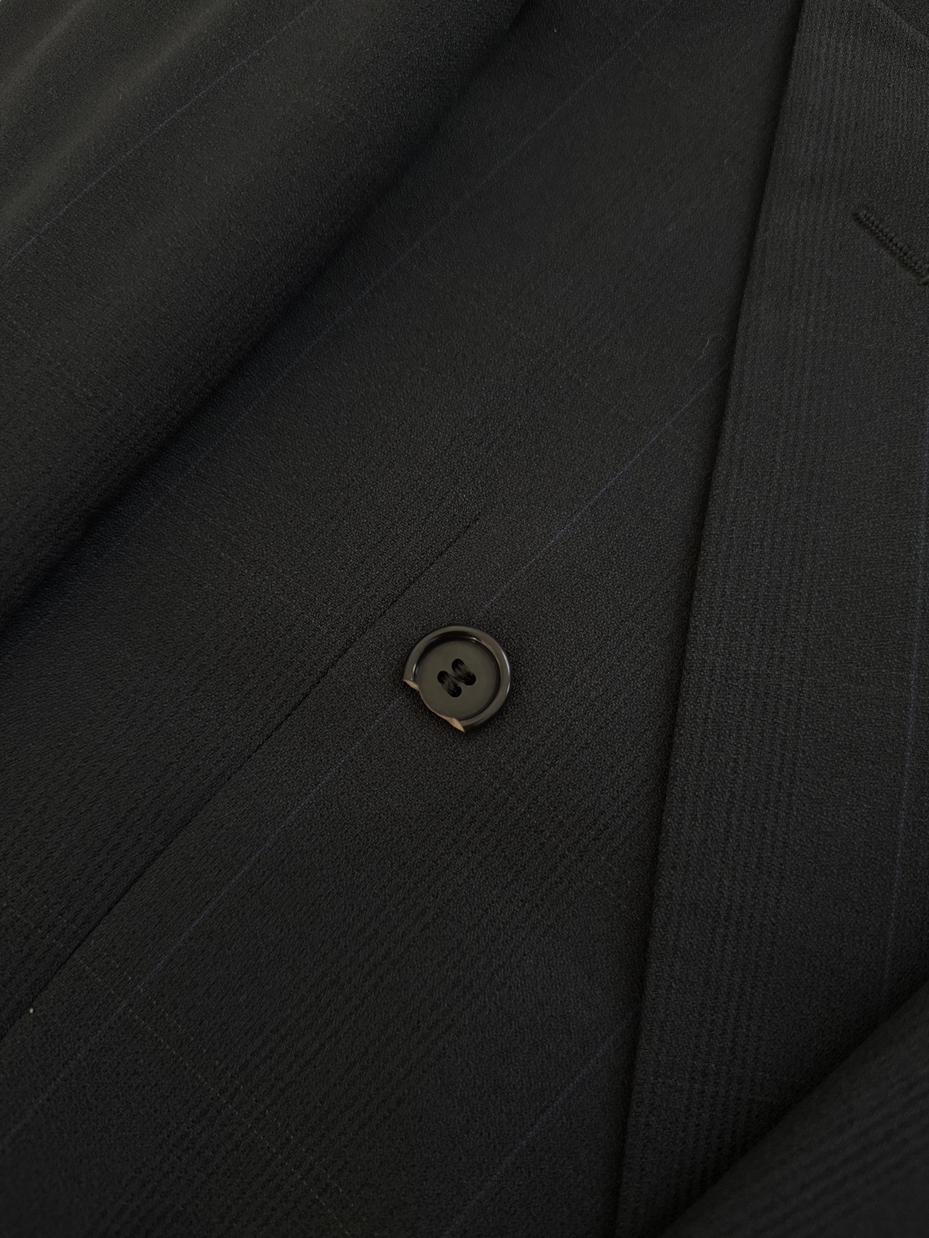 Valentino 1980s Double Breasted Peaked Lapel Wool Sports Blazer Jacket - Size S