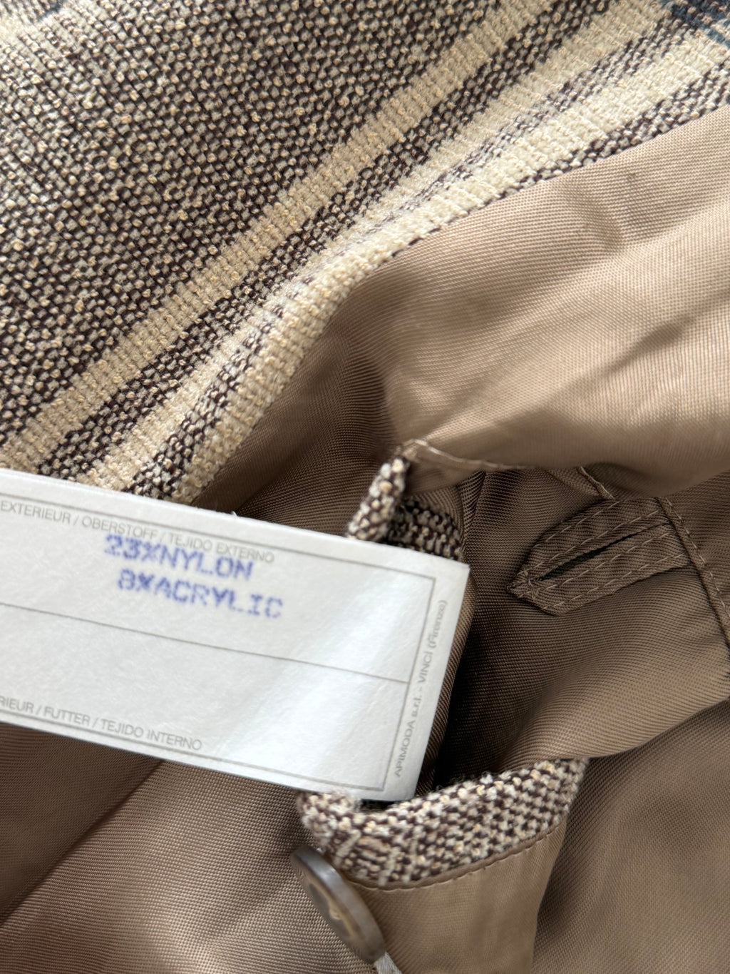 Emporio Armani 1990s Wool Blend Textured Sport Coat  - Size XL