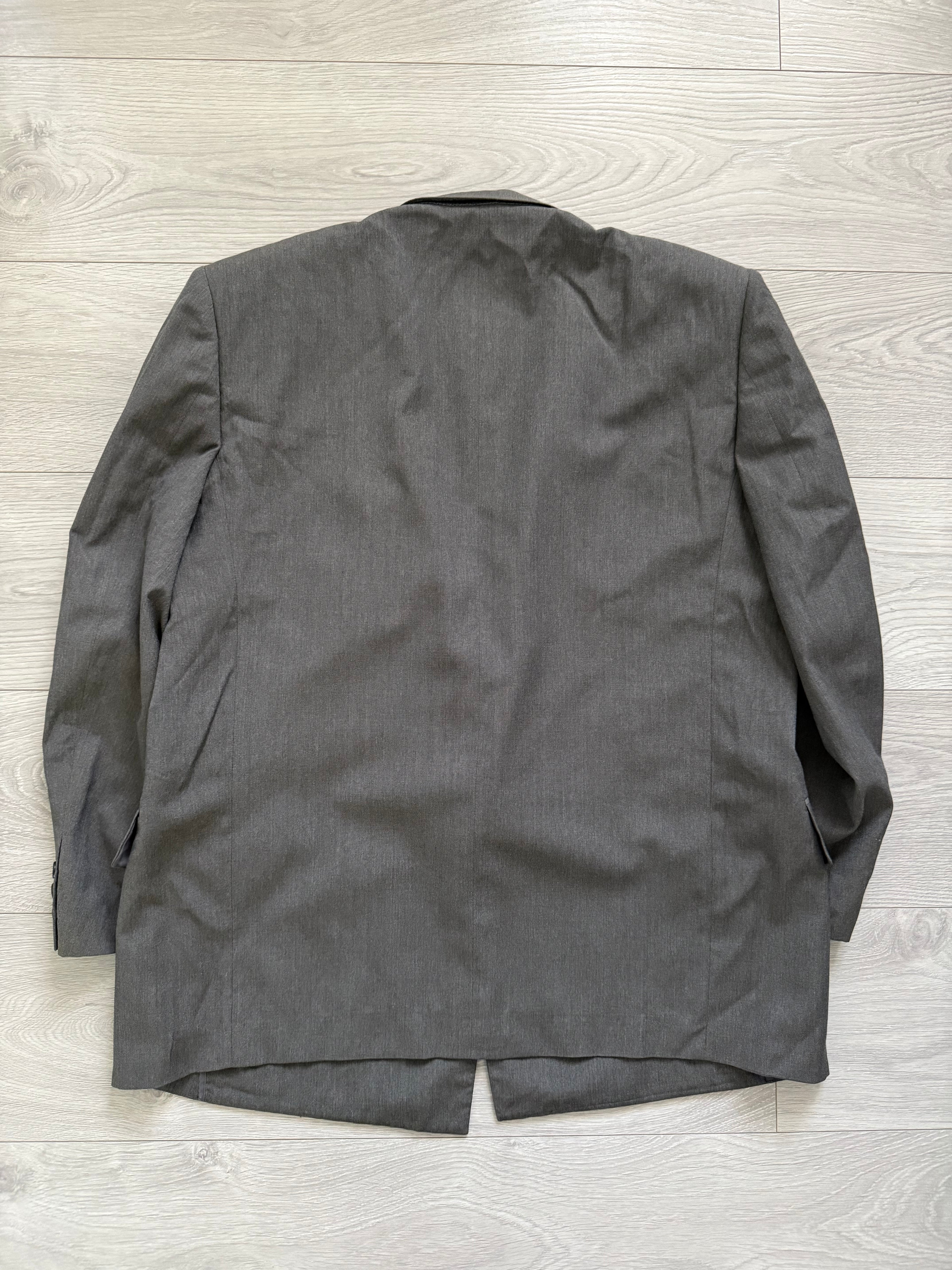 Comme Des Garcons Homme 1989 Double Breasted Pleated Wool Grey Suit - Size S Jacket / 28" Waist