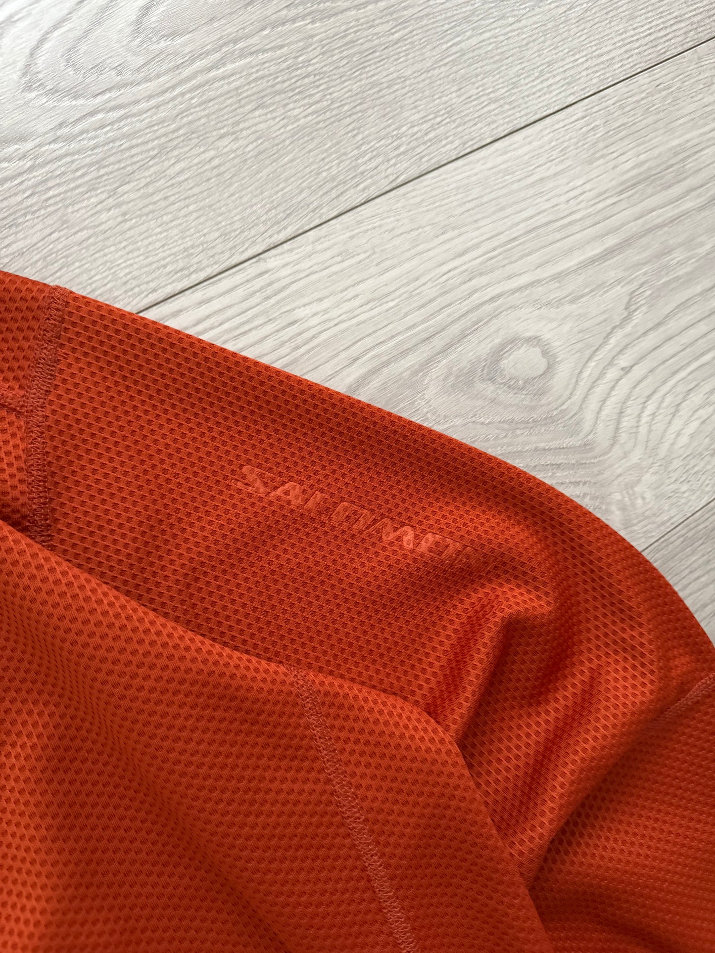 Salomon 00s Moto Mesh Orange Technical Long Sleeve - Size L