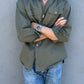 Comme Des Garcons Homme 1980s Military Cargo Relaxed Shirt - Size M
