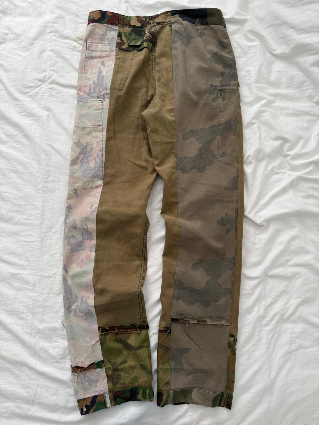 Maison Martin Margiela Artisanal Line (0)(10) SS2005 Re-Worked Multi Camo Pants - Size 34" Waist