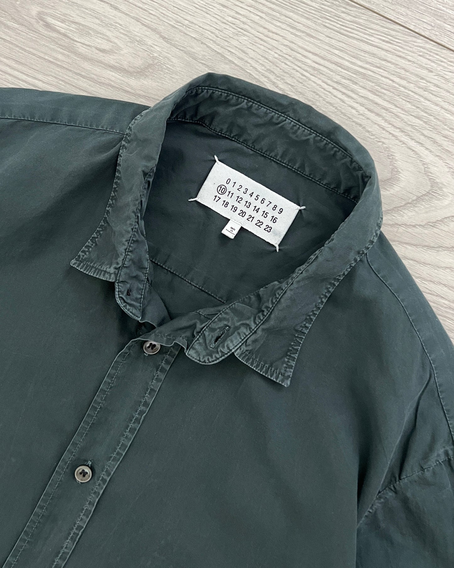 Maison Martin Margiela 2012 Oxford Green Shirt - Size M