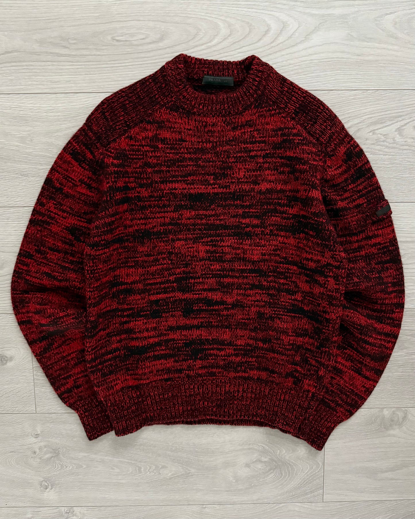 Prada Mainline AW2011 Marled Wool Cashmere Knit Sweater - Size S