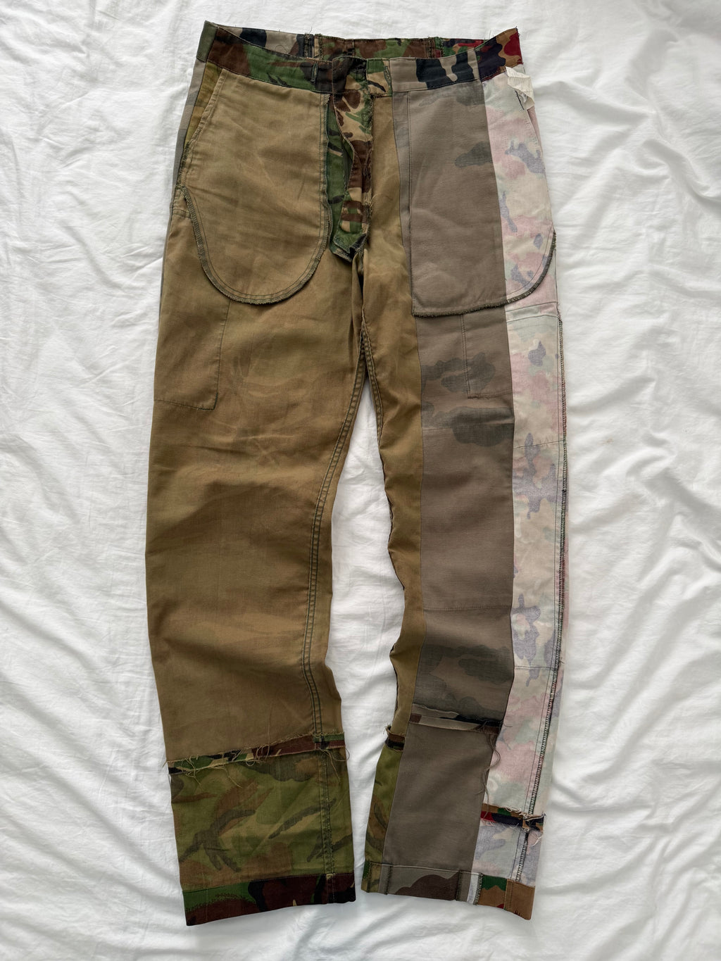 Maison Martin Margiela Artisanal Line (0)(10) SS2005 Re-Worked Multi Camo Pants - Size 34" Waist