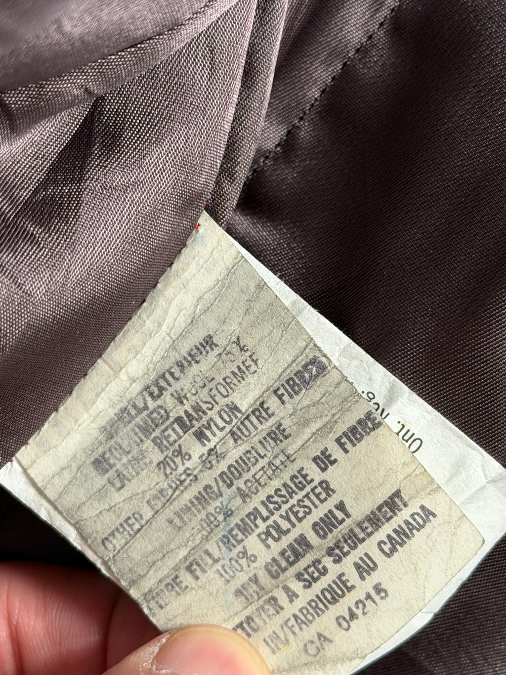 London Fog Vintage 1990s Wool Blouson Bomber Jacket - Size L