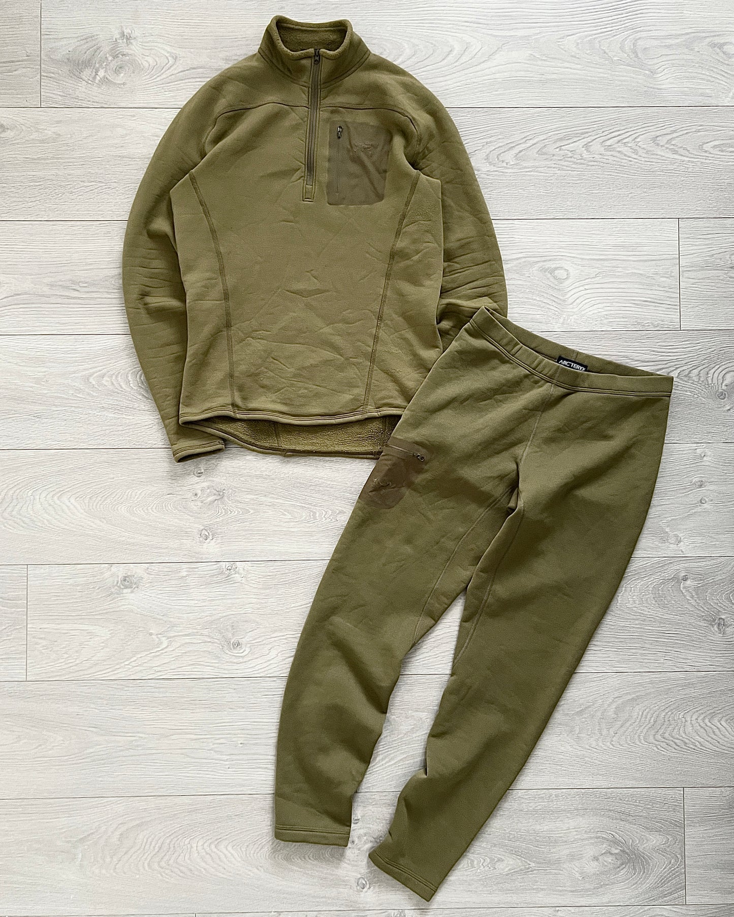 Arcteryx LEAF RHO Polartec Fleece Top & Pants Set - Size M