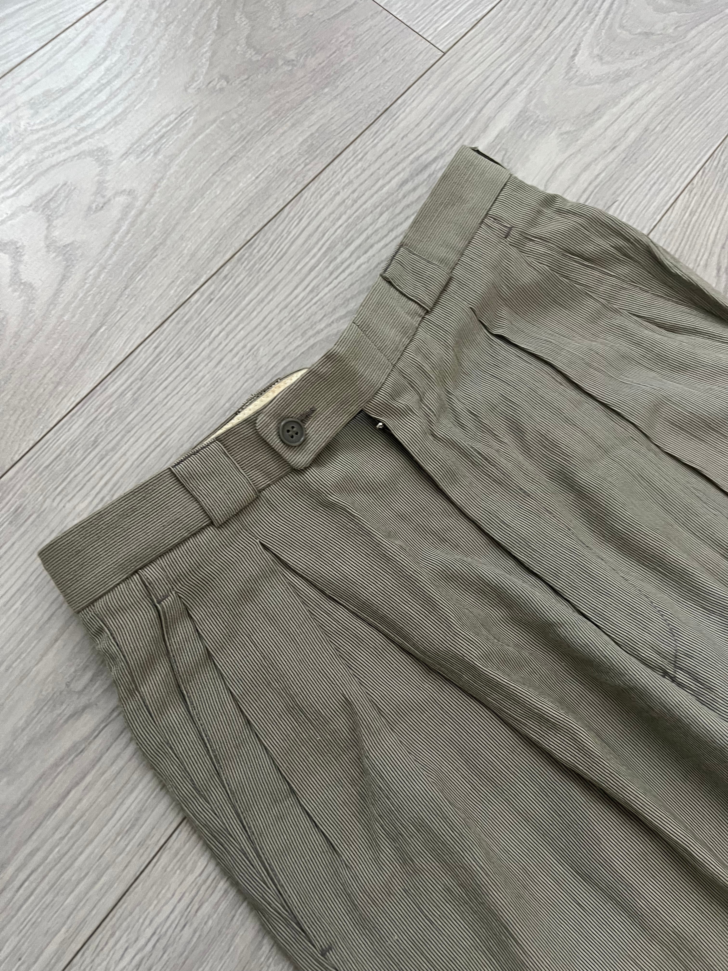 Emporio Armani 1980s Double-Breasted Pleated Suit - Size M Jacket / 30" Waist
