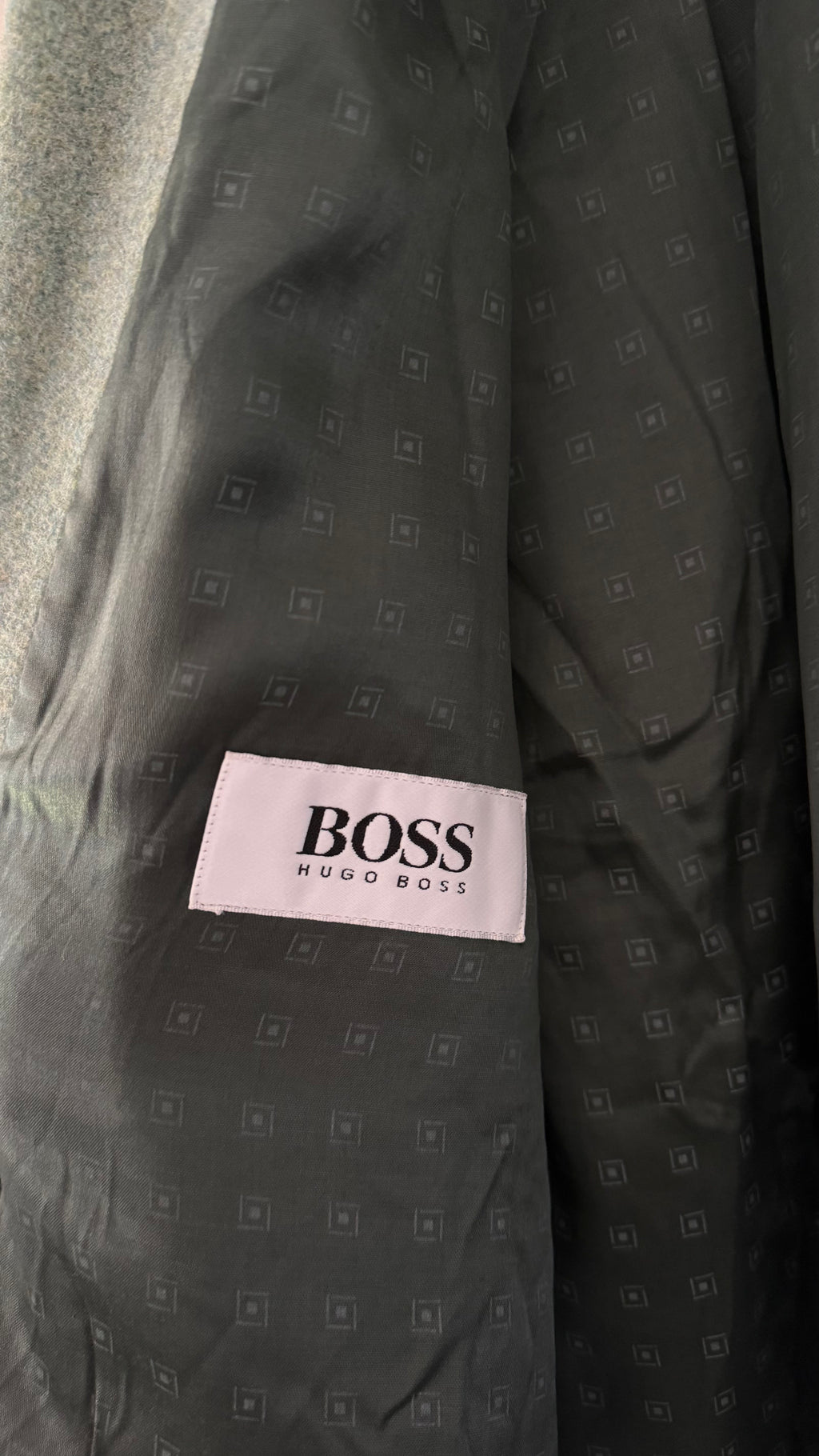 Hugo Boss 1980s Wool Balmacaan Overcoat Sage Green - Size M