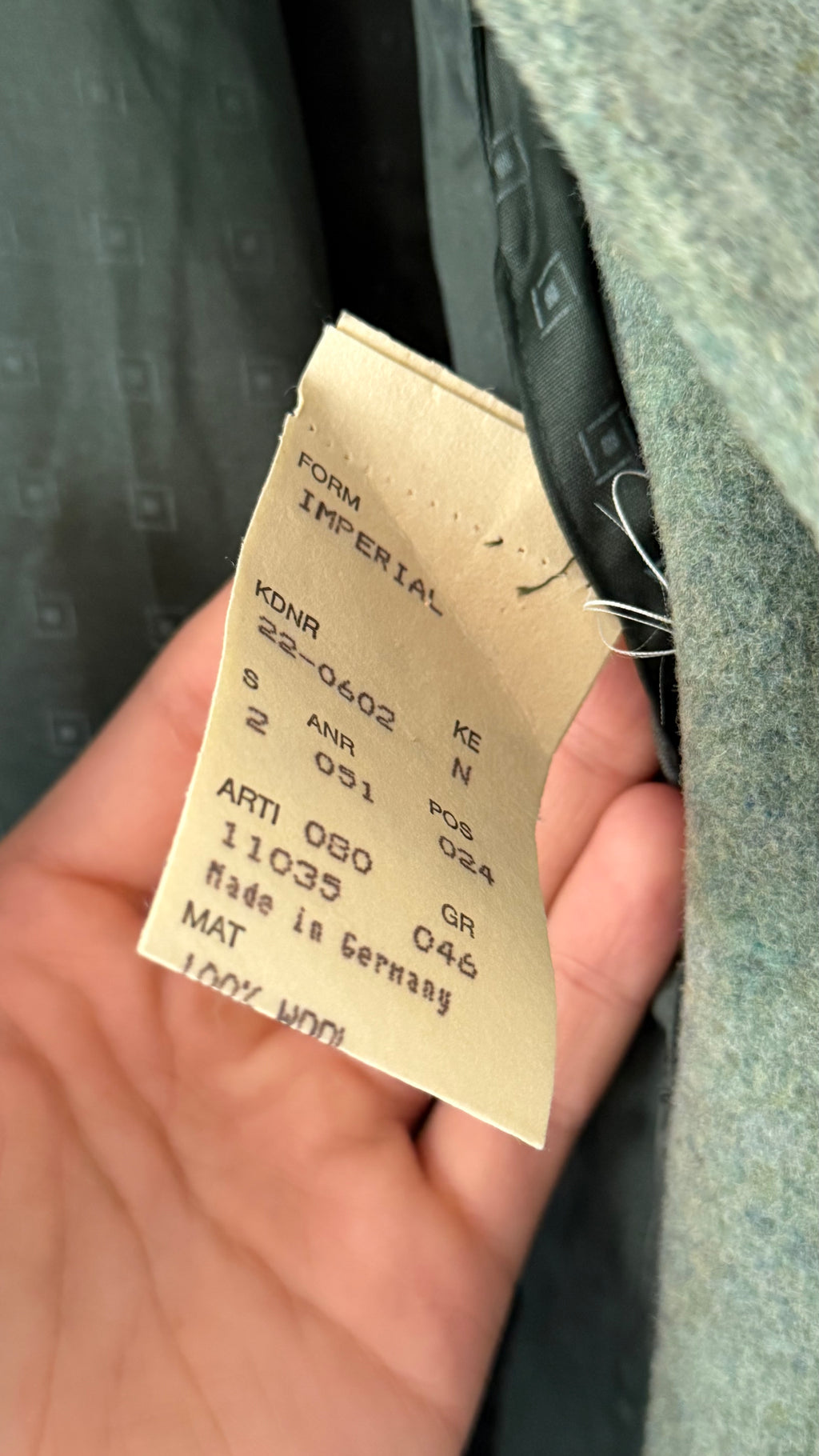 Hugo Boss 1980s Wool Balmacaan Overcoat Sage Green - Size M