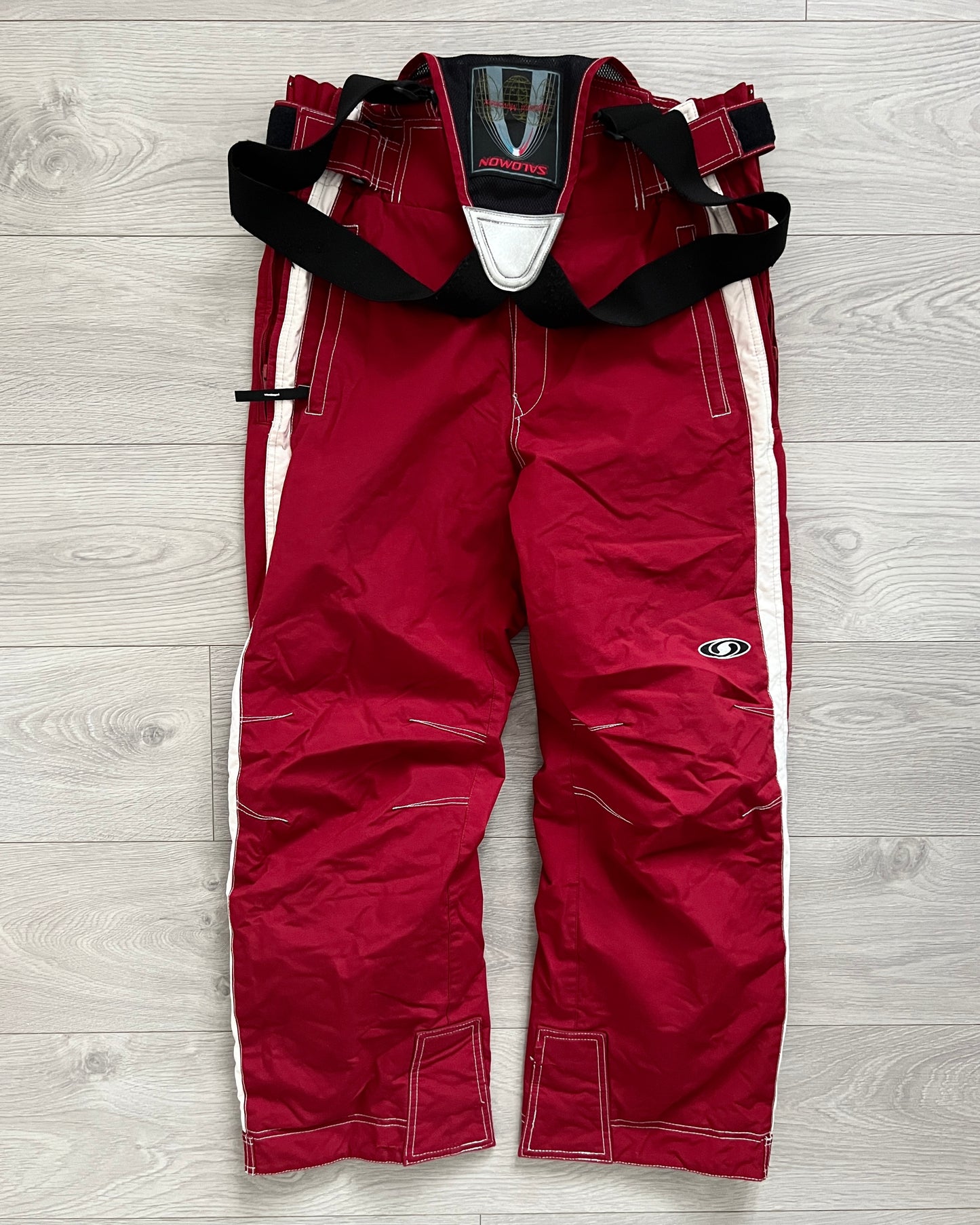 Salomon 1990s Insulated Waterproof Ski Pants Salopettes - Size 32 to 34