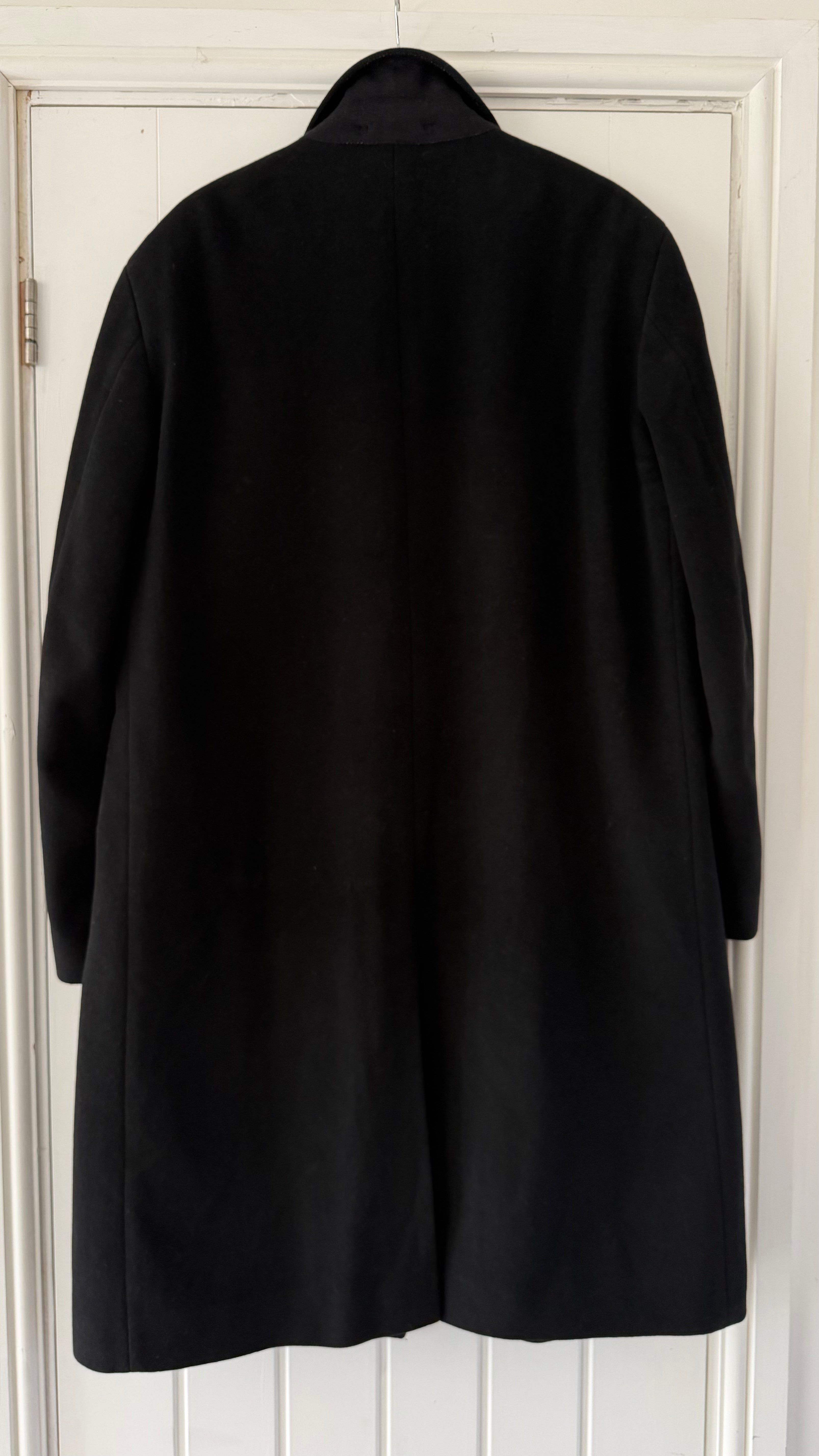 Hugo Boss 1990s Wool Coat Black - Size XL