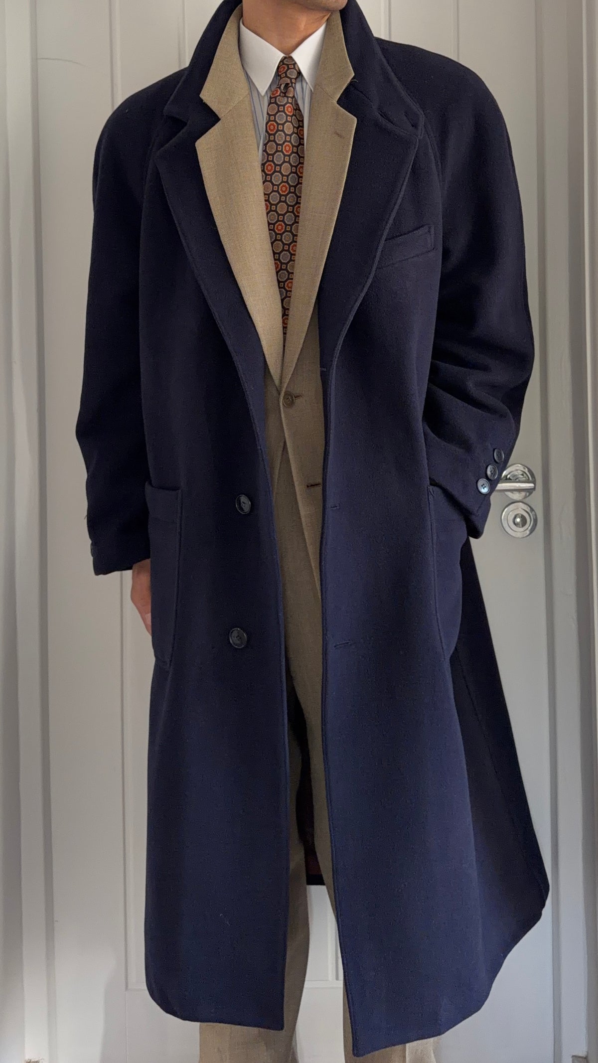 Valentino 1980s Quilt Lined Wool Coat - Size XL