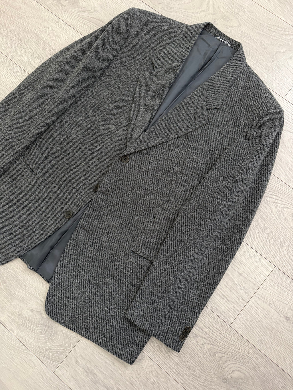 Giorgio Armani 1980s 3B Textured Wool Nylon Sport Jacket Blazer - Size XXL