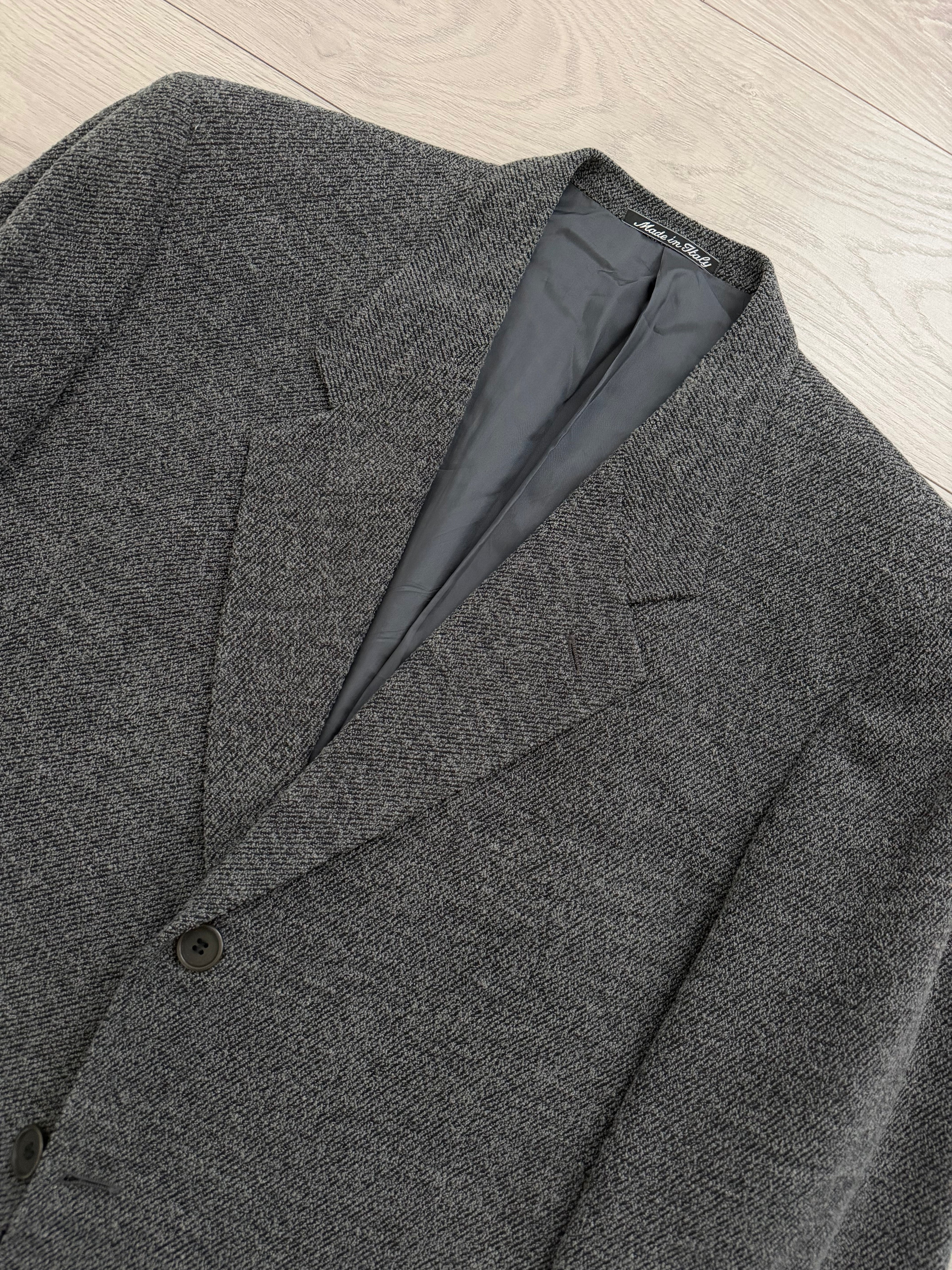 Giorgio Armani 1980s 3B Textured Wool Nylon Sport Jacket Blazer - Size XXL