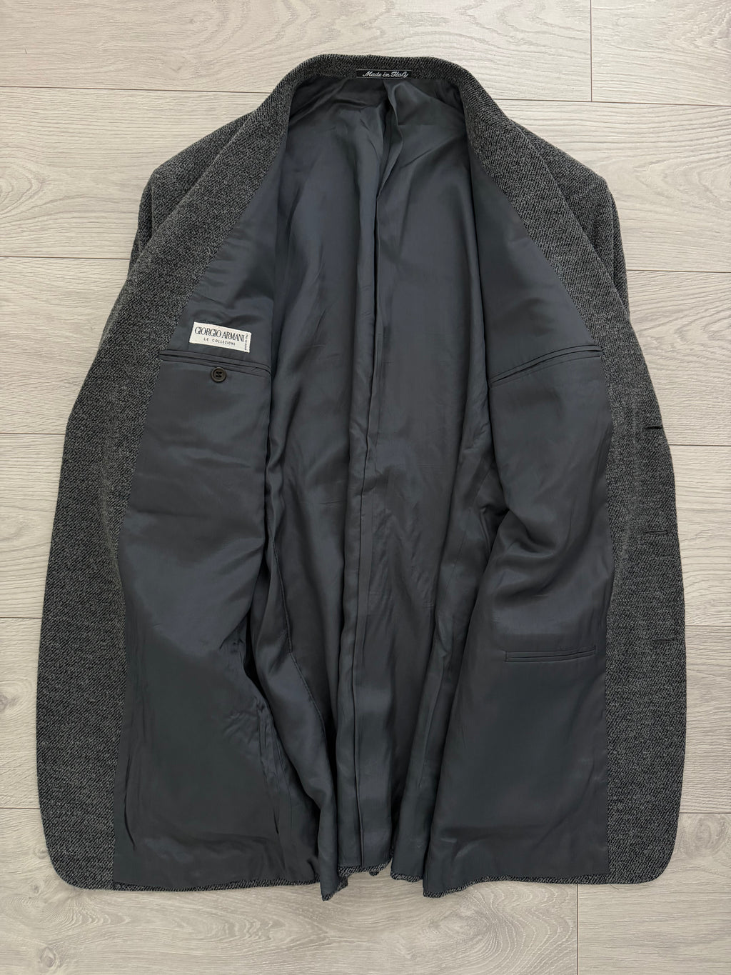Giorgio Armani 1980s 3B Textured Wool Nylon Sport Jacket Blazer - Size XXL