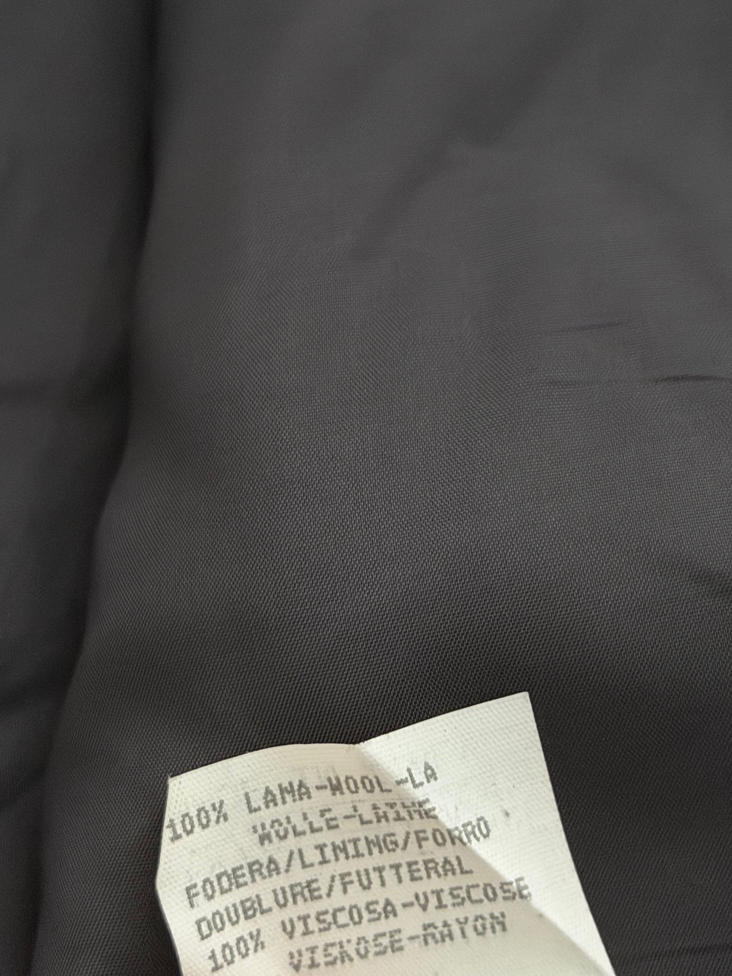 Emporio Armani 1990s 3B Textured Wool Sport Jacket Blazer Black - Size M