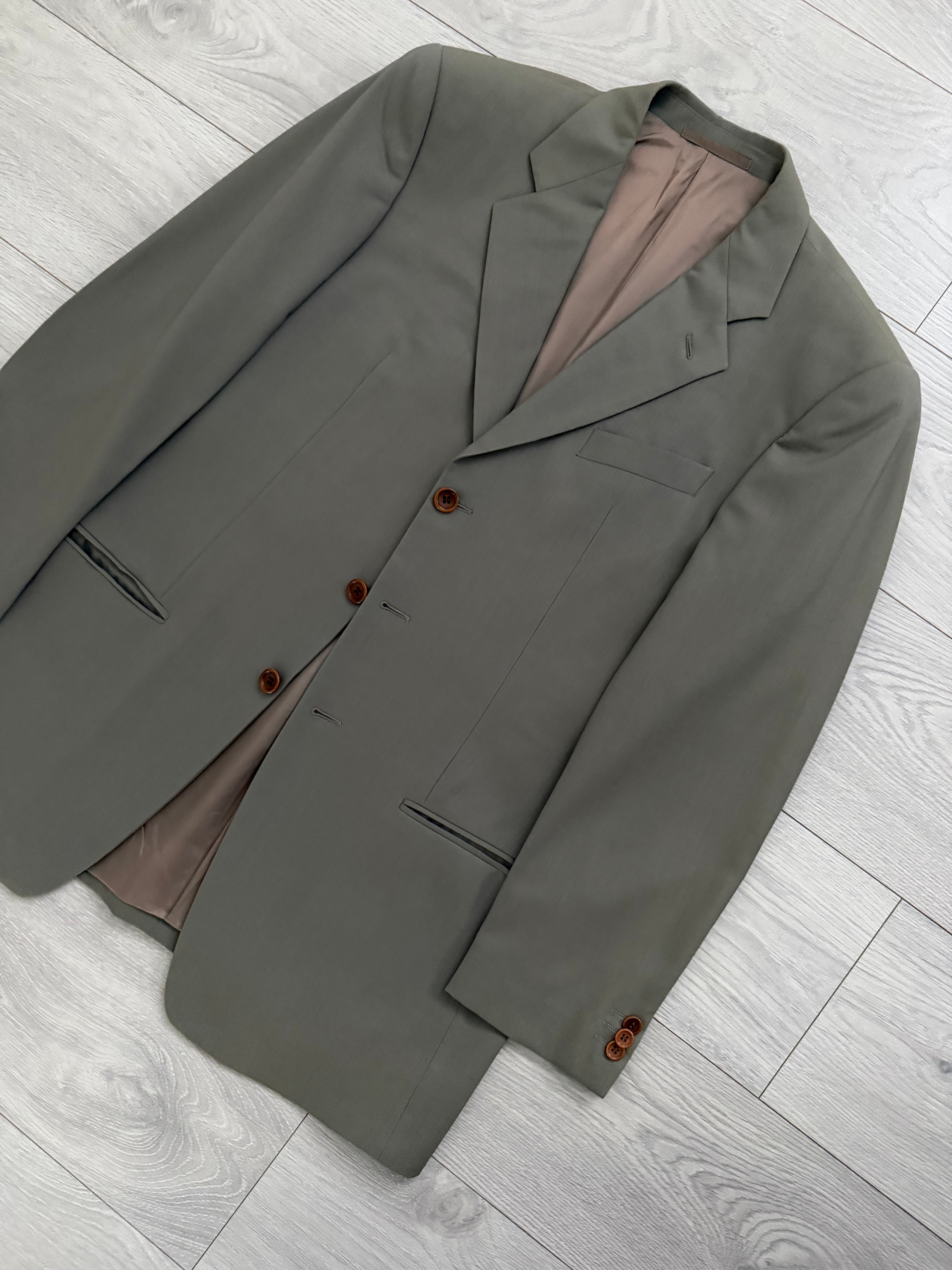 Armani 1990s 3B Wool Sport Jacket Blazer Mushroom Taupe - Size L