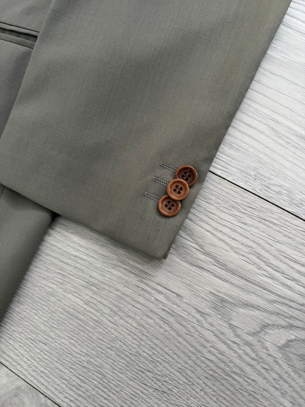 Armani 1990s 3B Wool Sport Jacket Blazer Mushroom Taupe - Size L