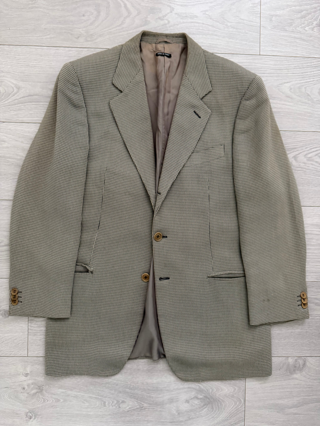 Giorgio Armani Black Label 1998 Rolled 3B Textured Cotton Rayon Sport Jacket Blazer  - Size M