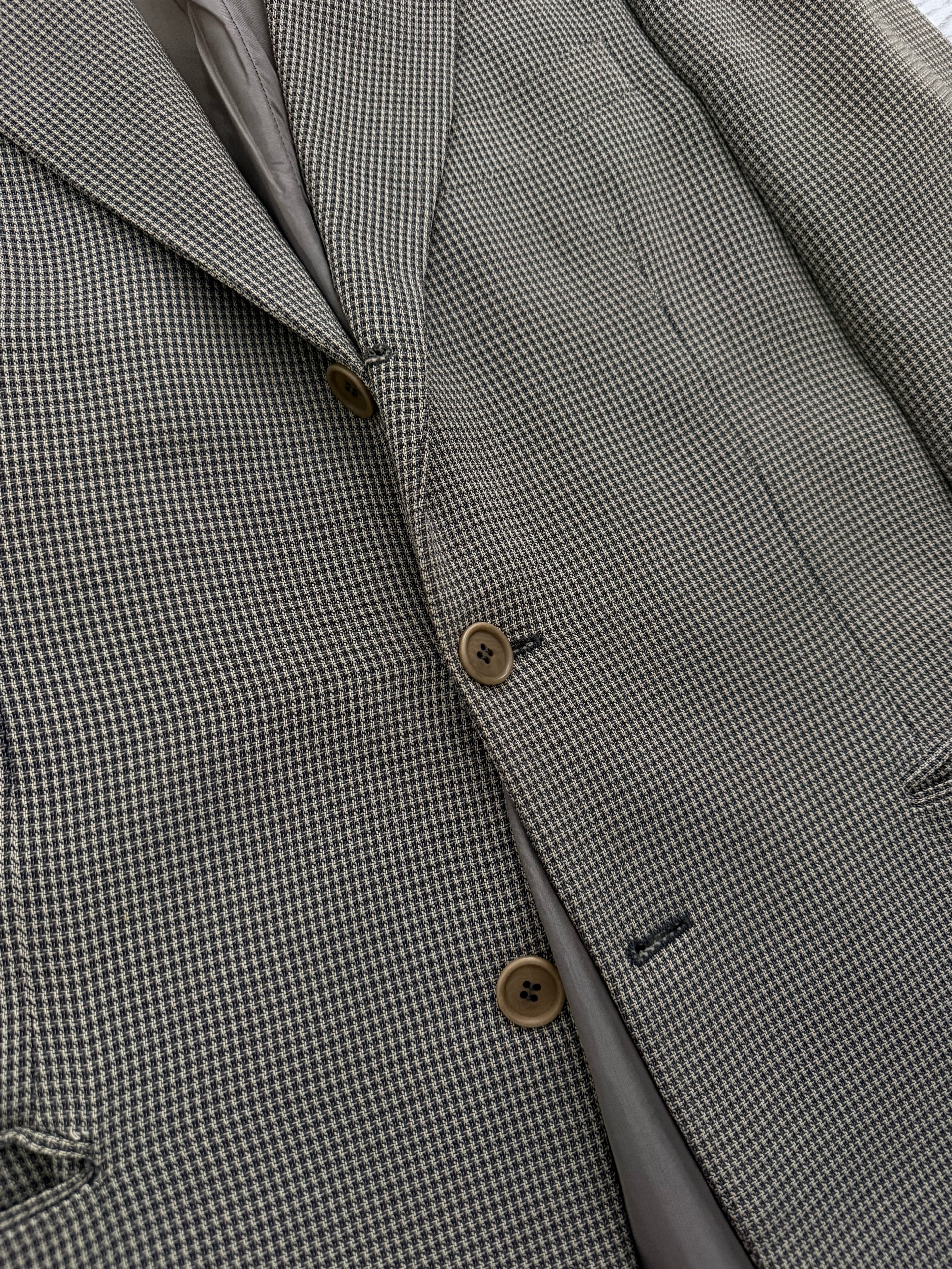Giorgio Armani Black Label 1998 Rolled 3B Textured Cotton Rayon Sport Jacket Blazer  - Size M